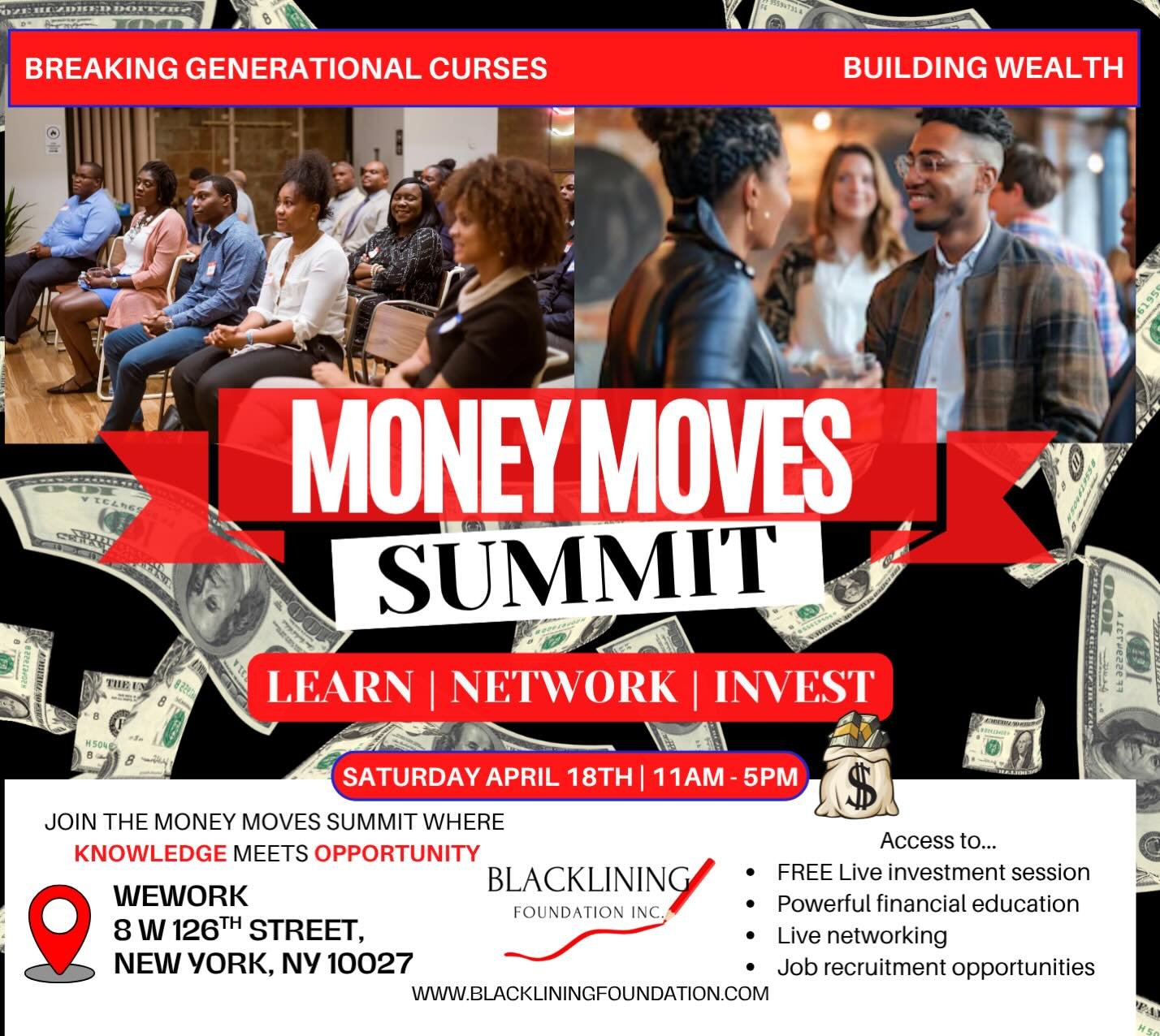 Let&rsquo;s be real&hellip;
Nobody taught us how to move with money.

That stops NOW. 💯

The Money Moves Summit is your chance to:
💰 Learn how to invest
💼 Find new opportunities
🤝 Connect with people on the same mission

📅 Saturday, April 18th
⏰