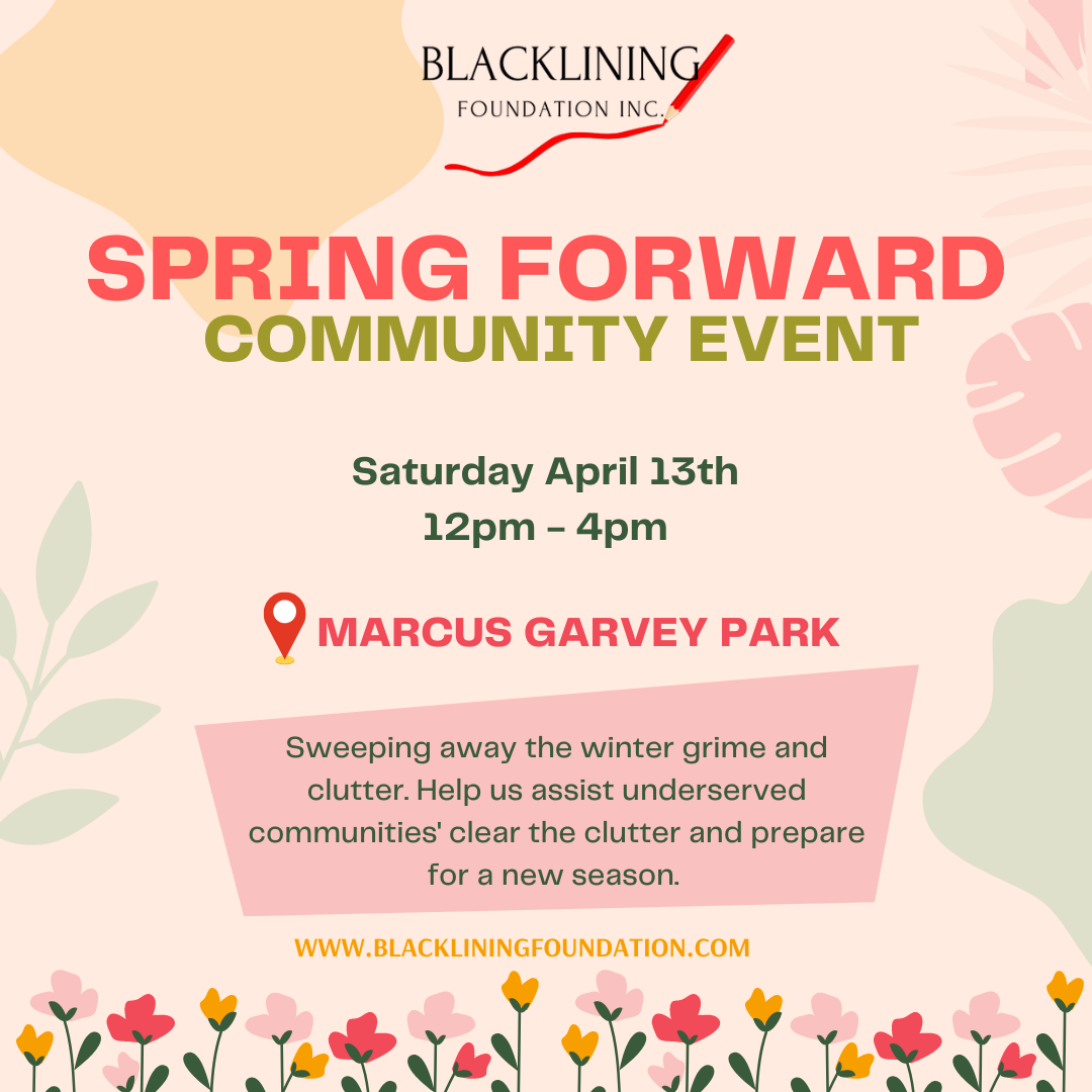 Blacklining Foundation Spring Forward Community Event