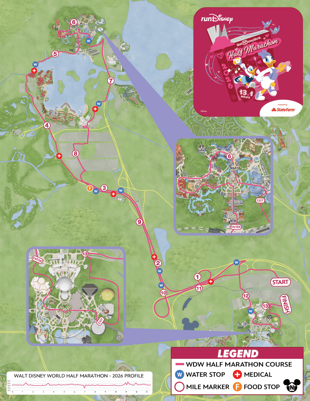 Disney Races Map Disney Marathon Race Map 2026 — runDisneyDPT