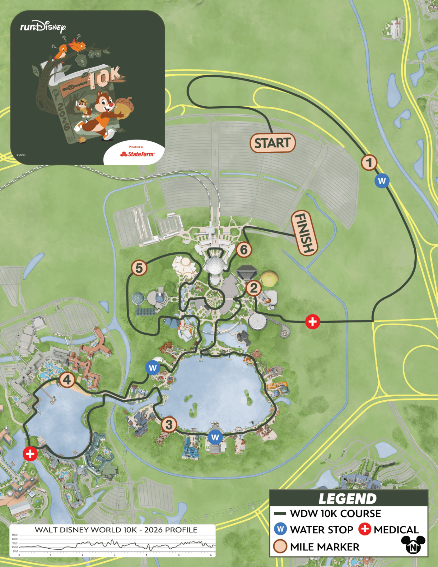 2026 Marathon Weekend 10k Race Map