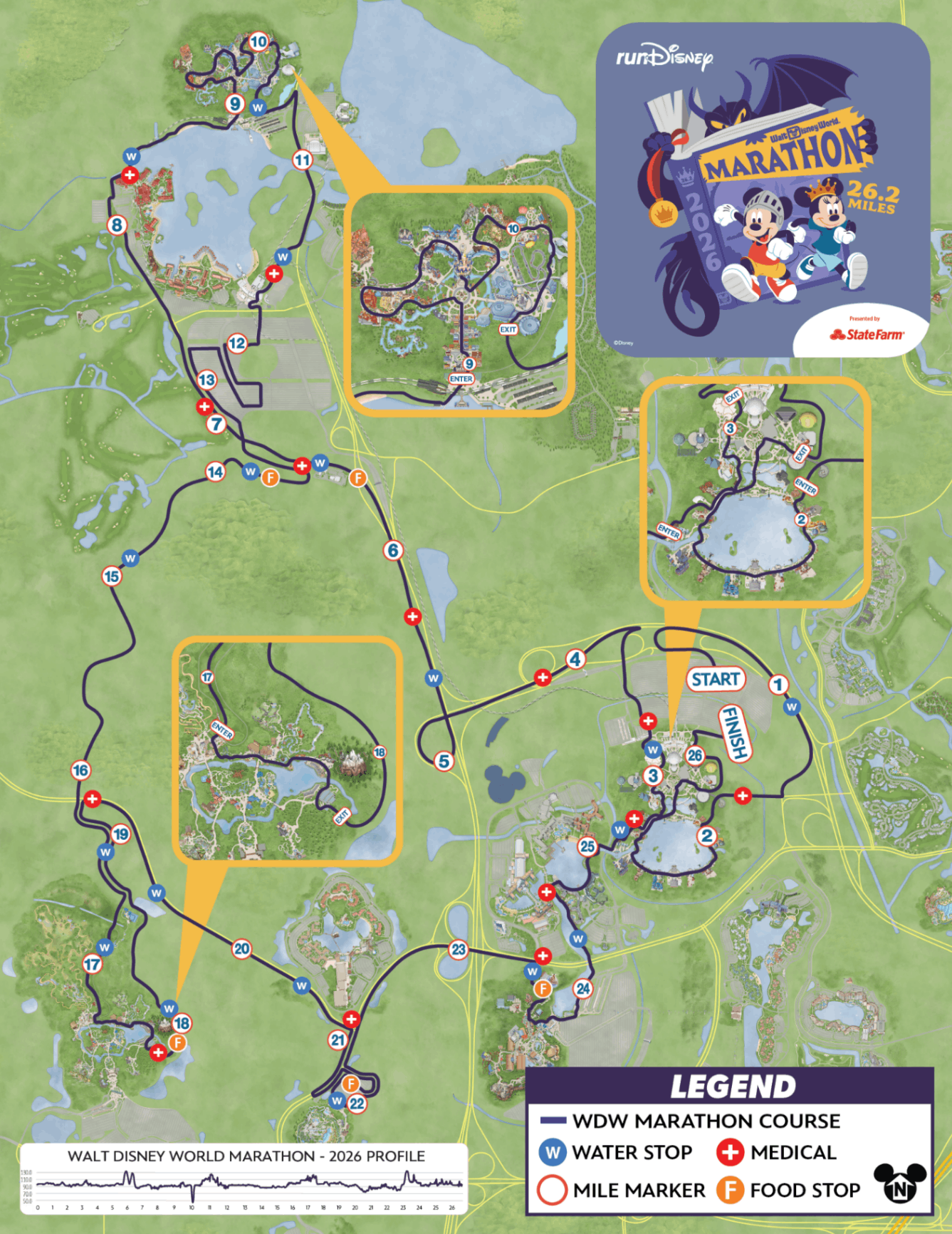 2026 Marathon Weekend Marathon Race Map
