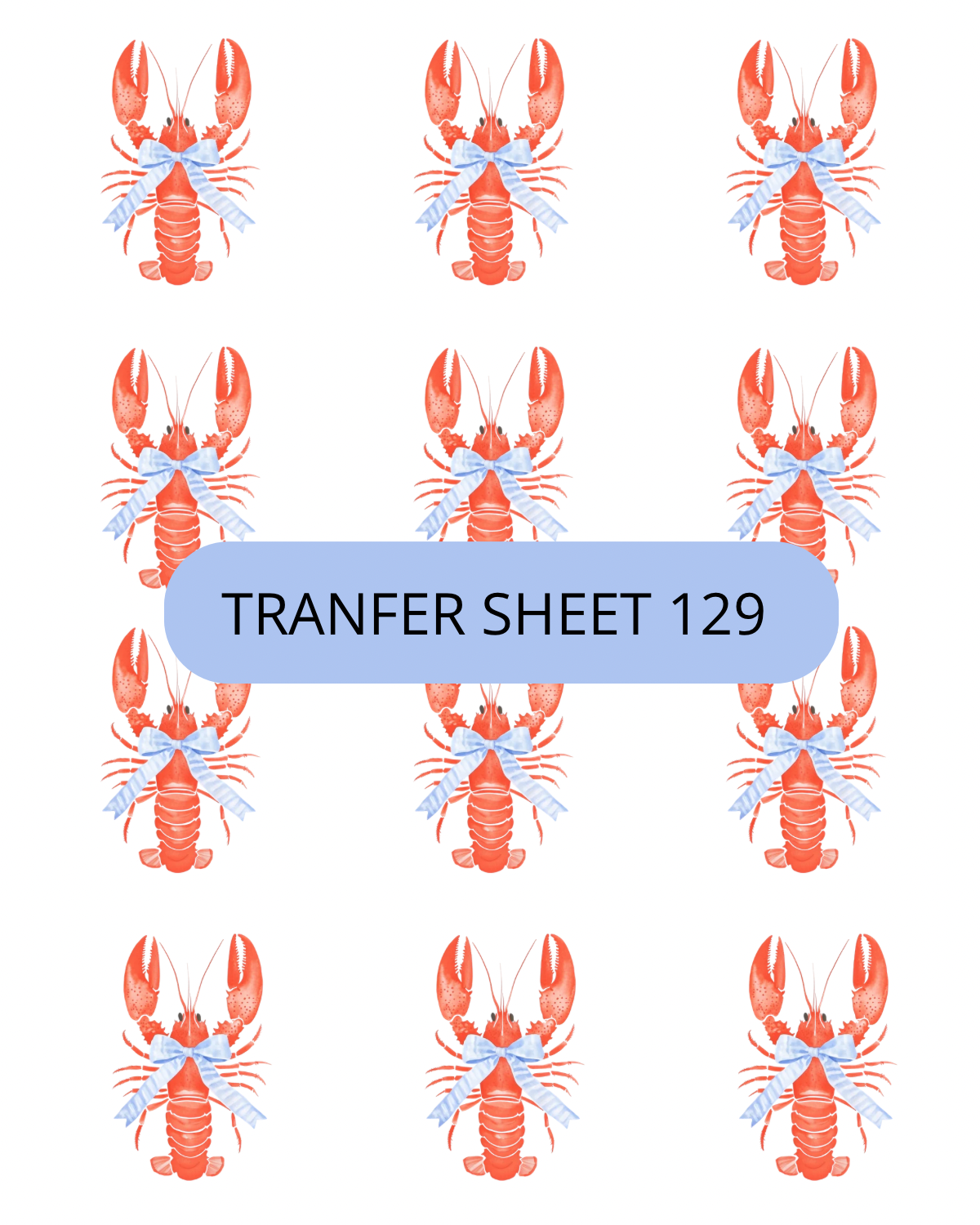 Lobster Transfer Sheet 129