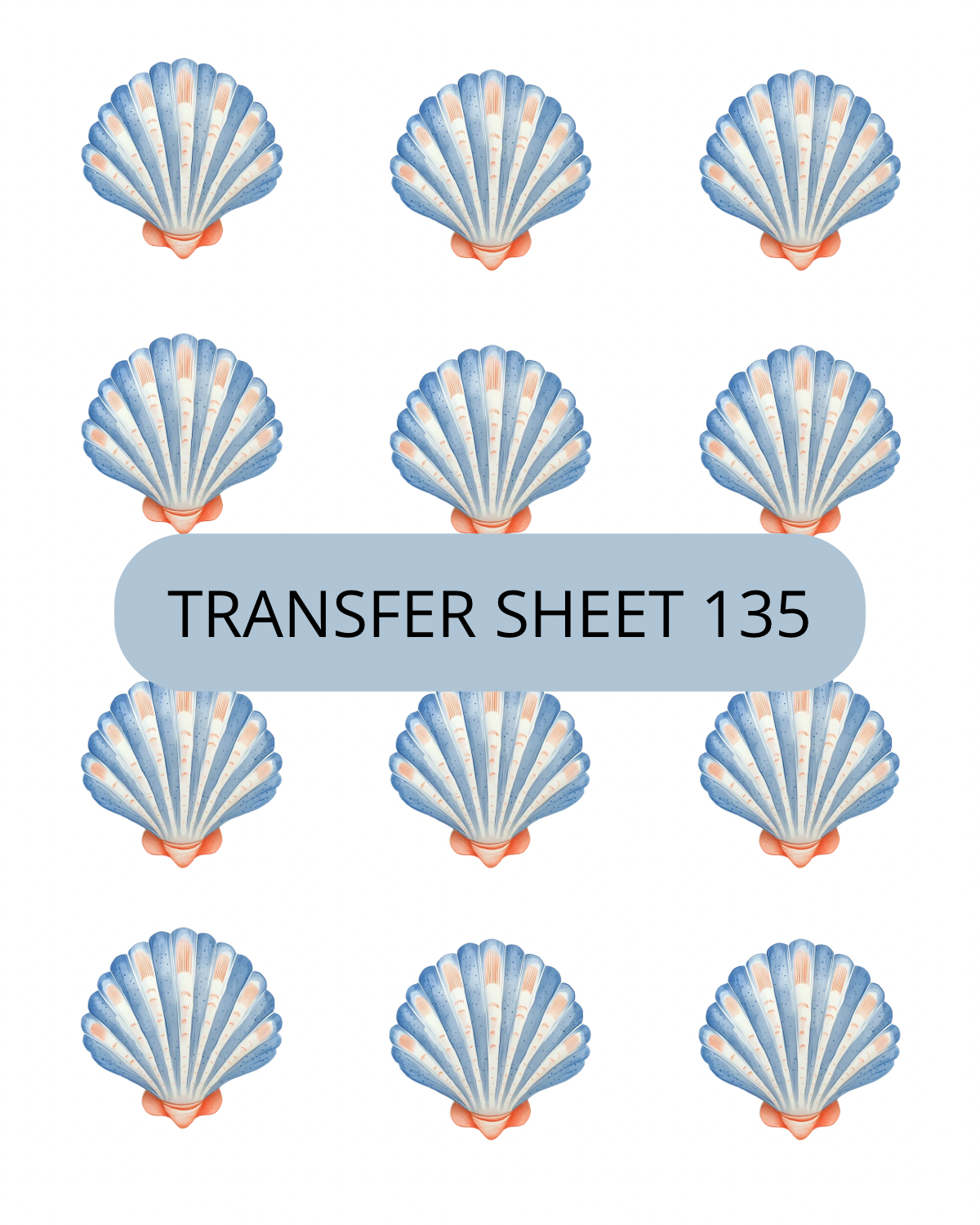 Shells Transfer Sheet 135