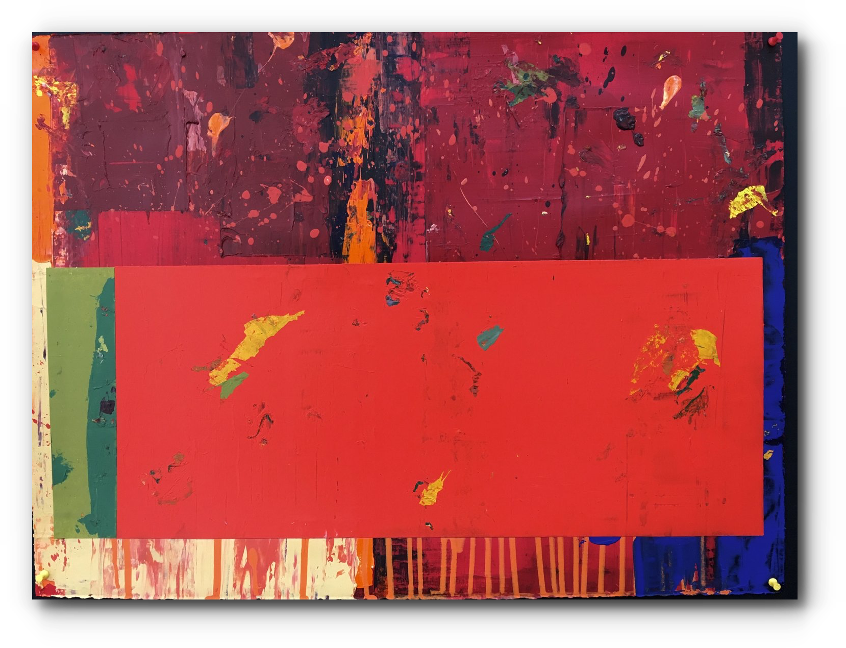 (fat red) • 22" x 30" • 2016