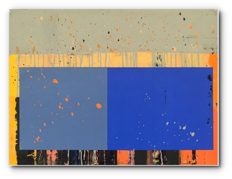 (two blues) • 22" x 30" • 2016 • (SOLD)