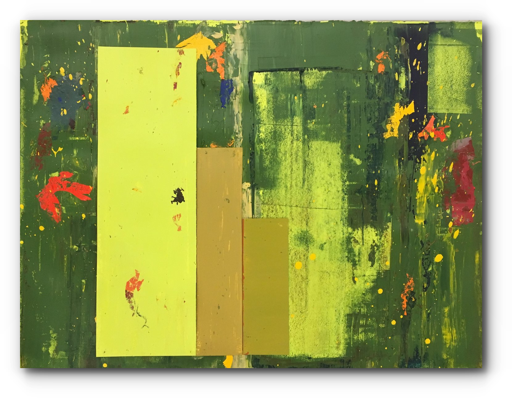 (three more greens) • 22" x 30" • 2016