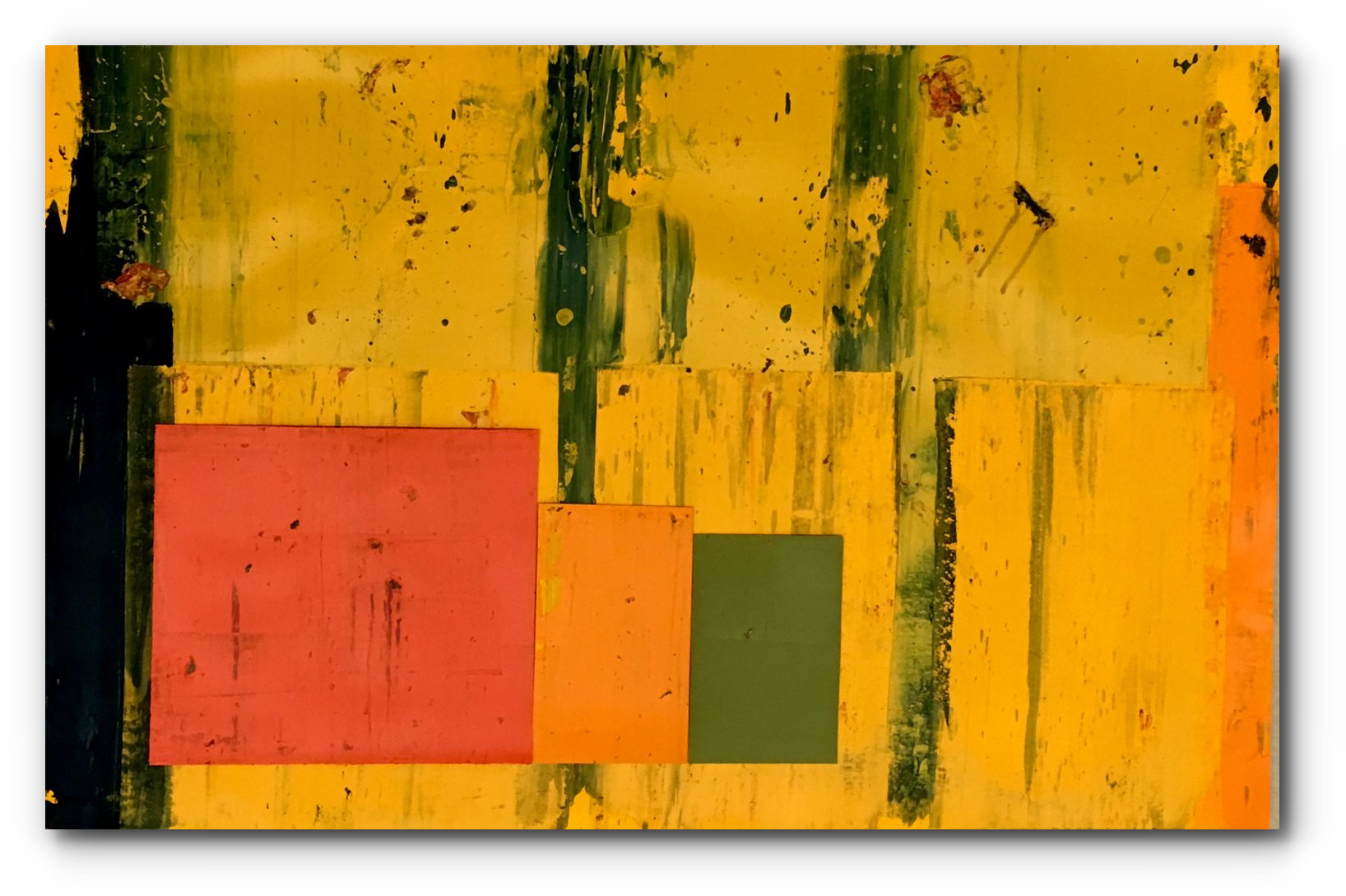 (yellow field) • 17" x 30" • 2016 • (SOLD)