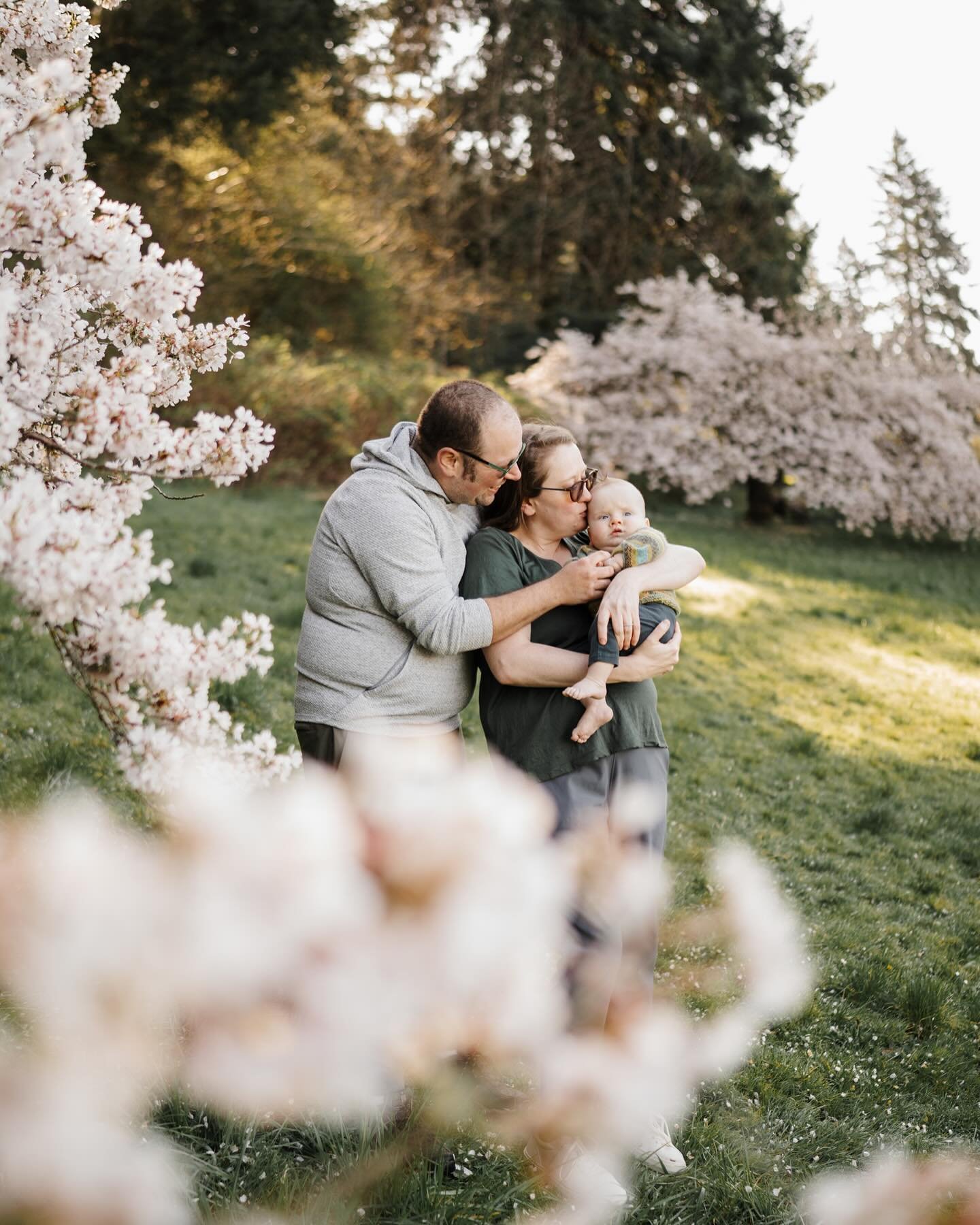 Every spring I am astounded at how gorgeous the world becomes as it blooms back into life. 

Flowering trees + loving families = my favorite photo setup. I&rsquo;m also really loving seeing the same families on repeat for their First Year Packages, a