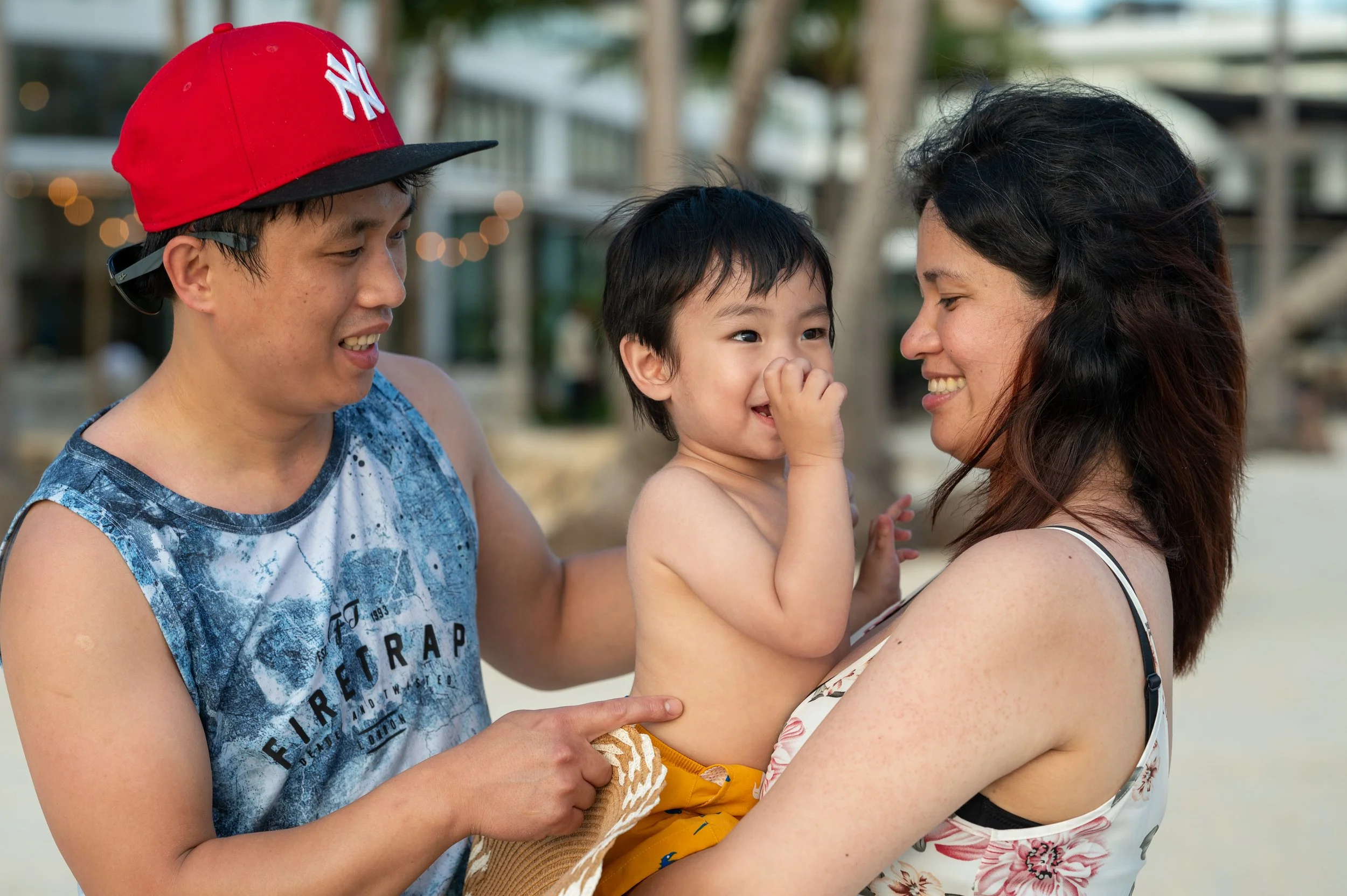 Boracay Wedding Photographer - Casual Family Portraits by the beach
