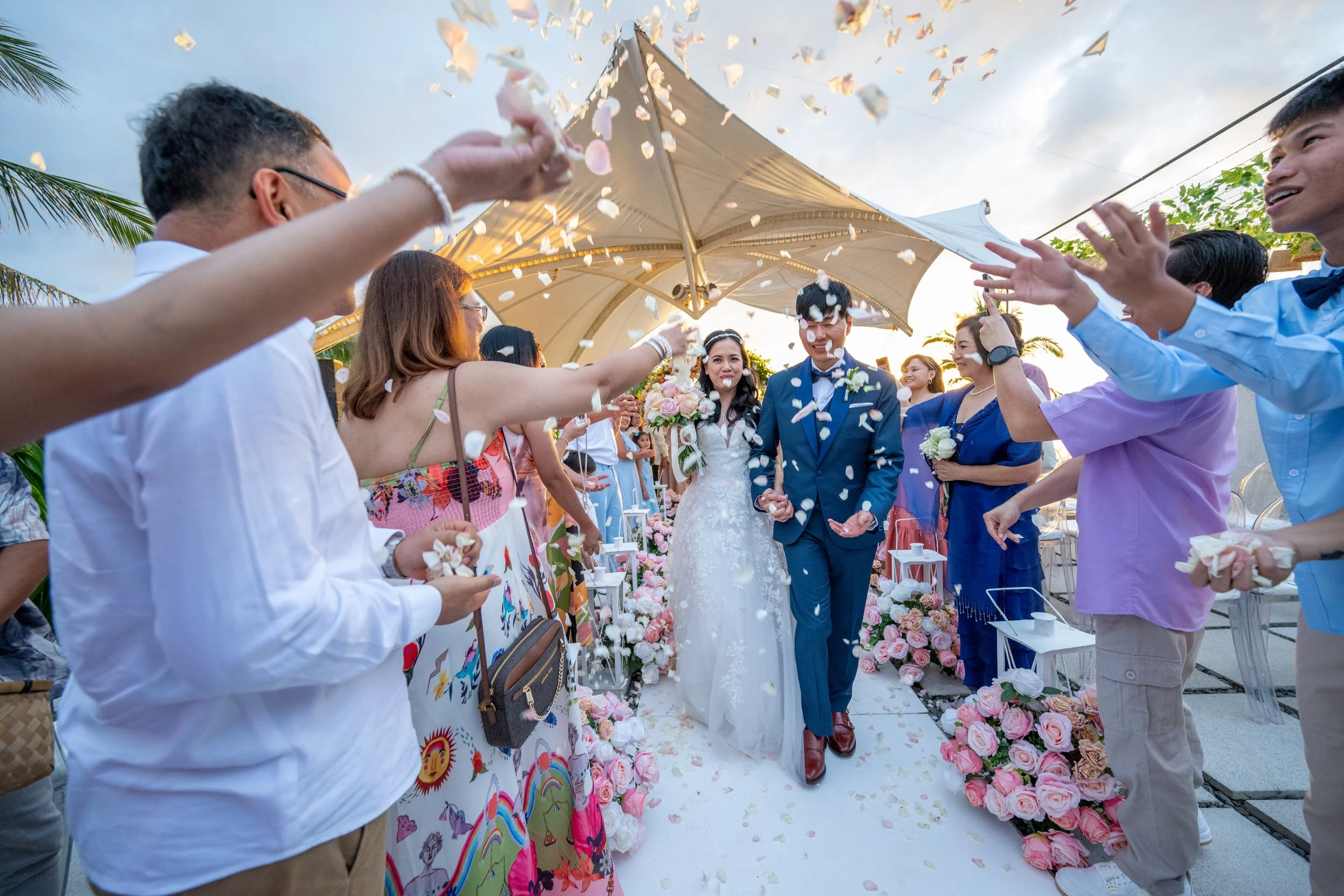 Boracay beach wedding ceremony photography by Amor Moments