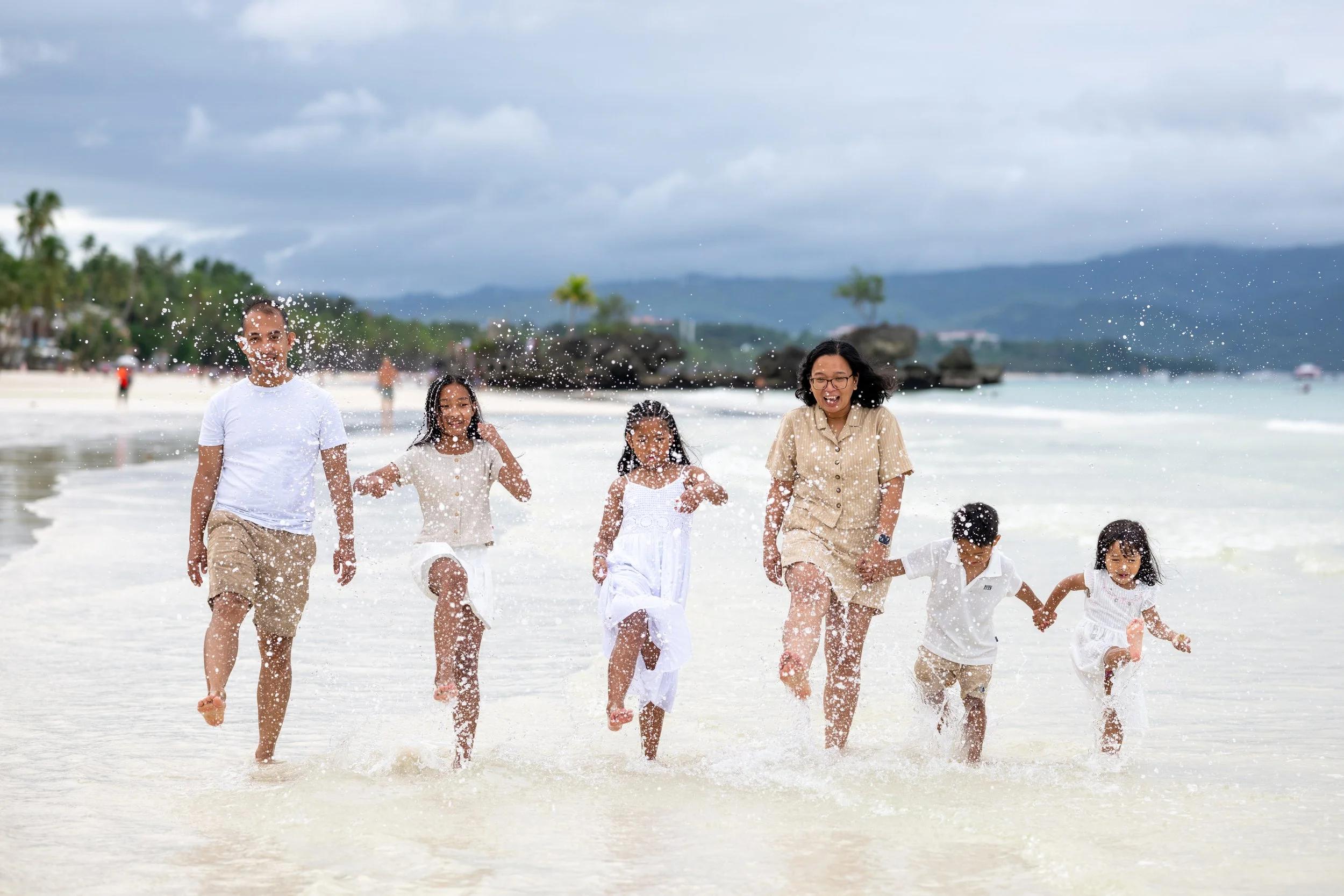 Boracay Photographer - Casual Family Portraits by the beach, White Beach Boracay