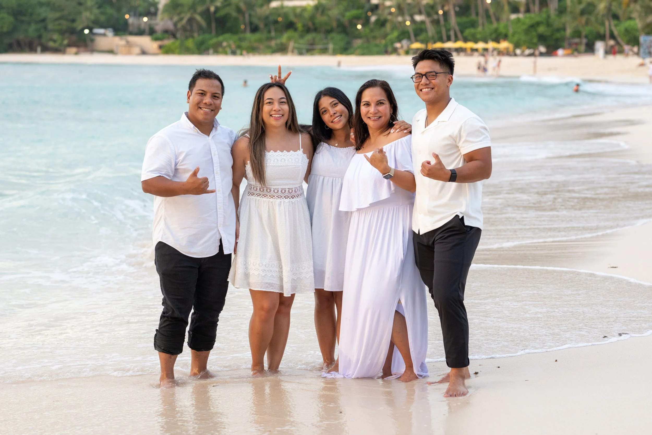 Boracay Wedding Photographer - Casual Family Portraits by the beach, Crimson Resort and spa boracay, sunset in boracay