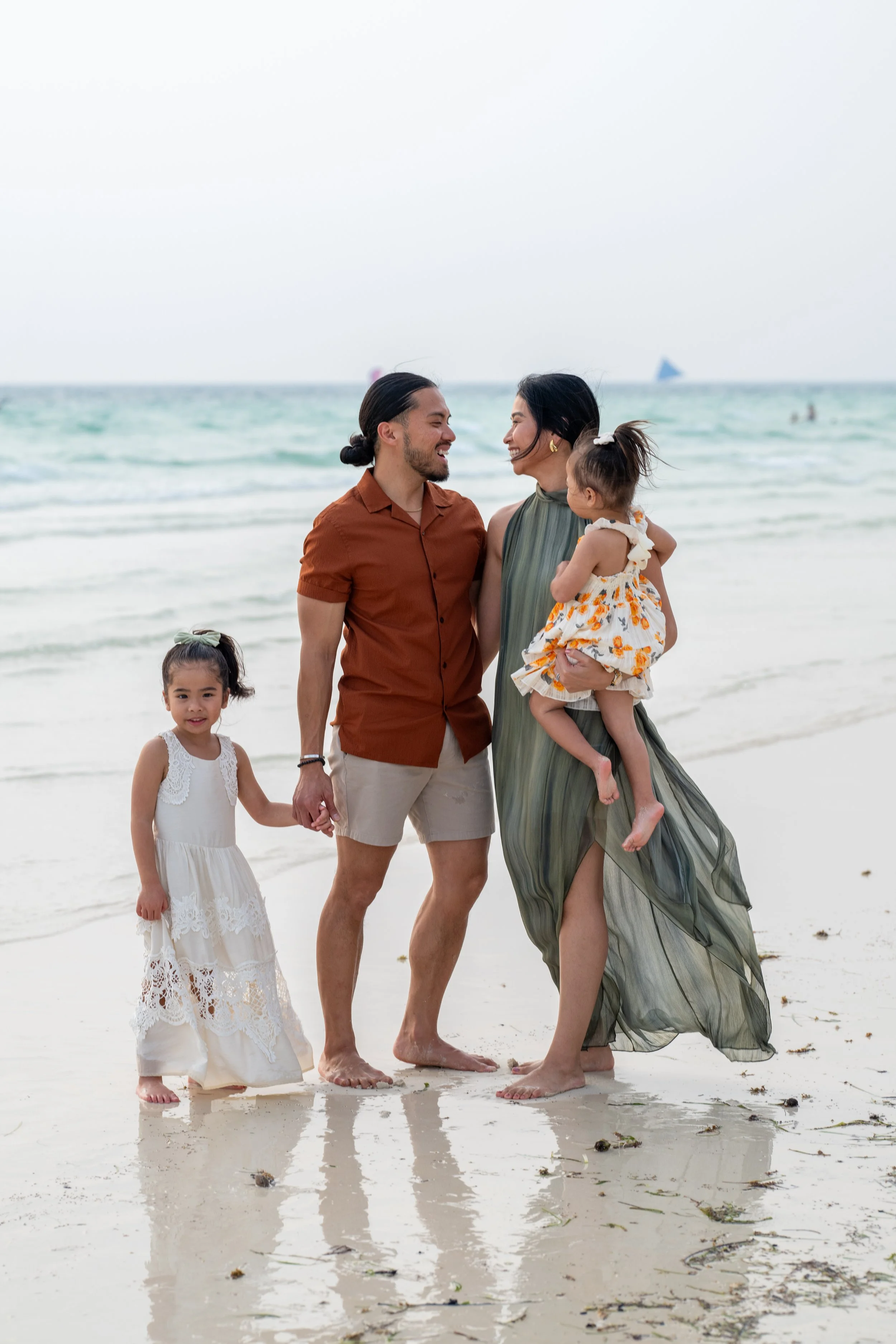 Boracay Photographer - Casual Family Portraits by the beach, Discovery Shores Boracay, White Beach