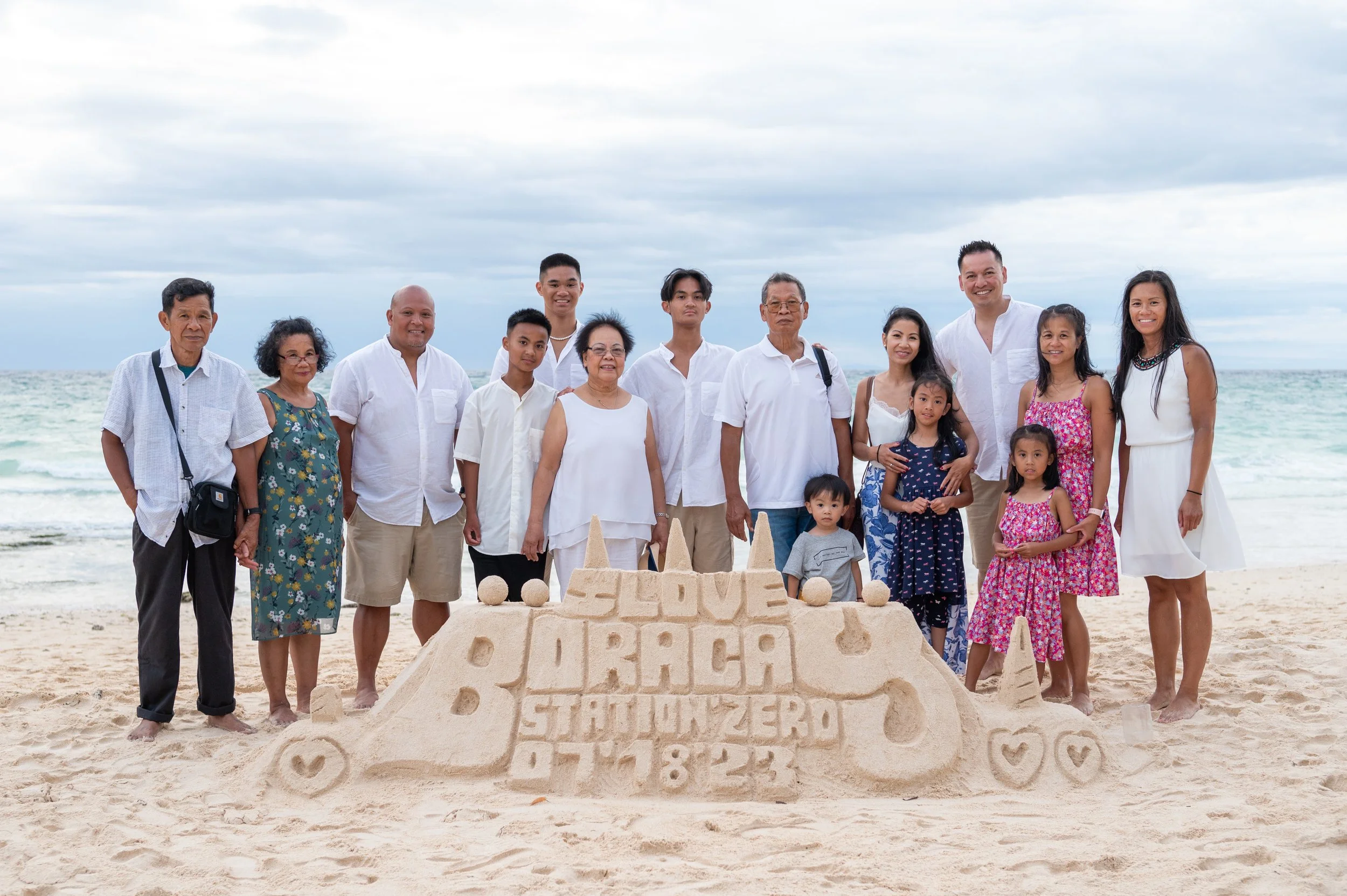 Boracay Wedding Photographer - Casual Family Portraits by the beach, Crimson Resort and spa boracay, sunset in boracay
