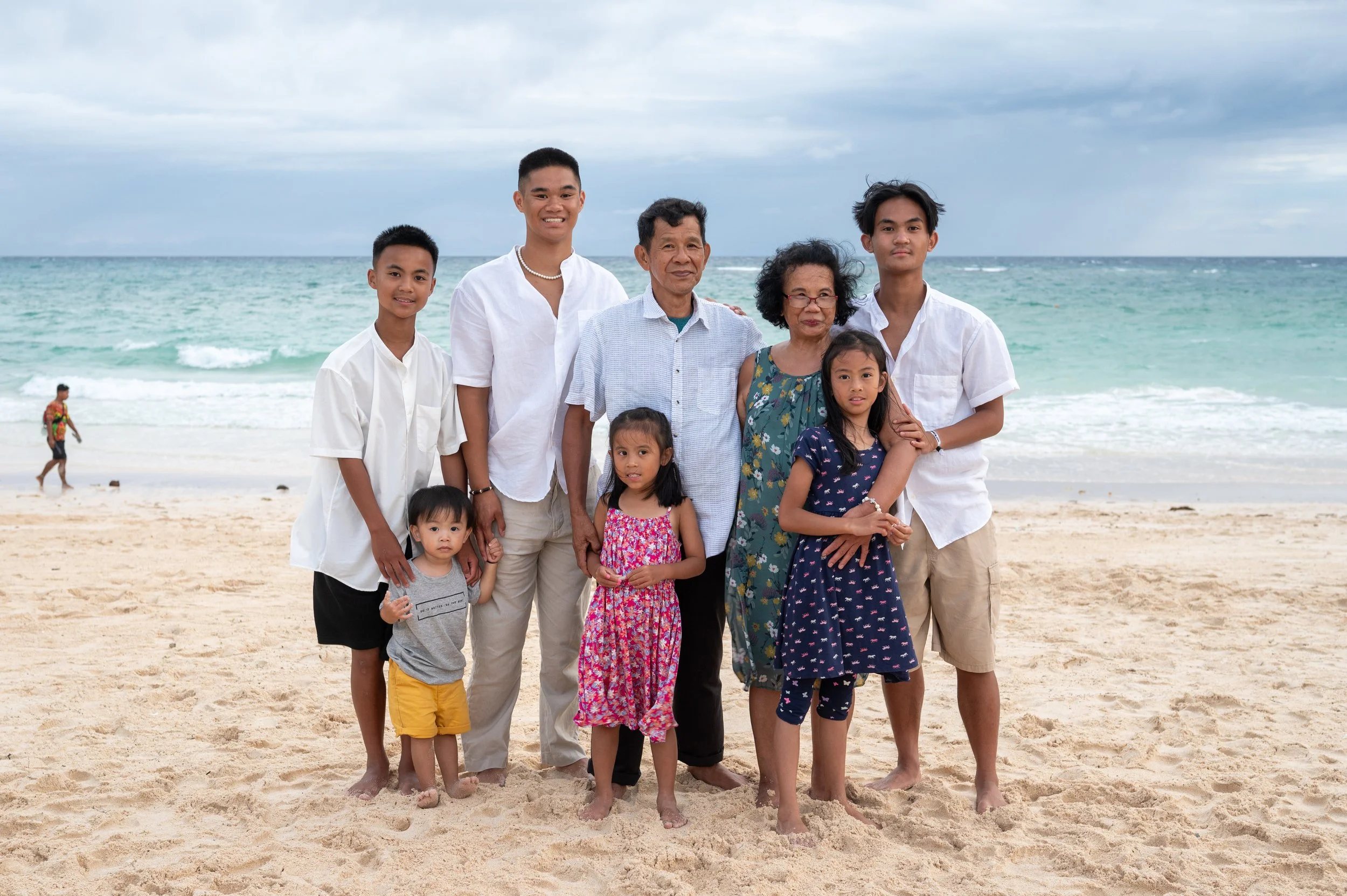 Boracay Wedding Photographer - Casual Family Portraits by the beach, Crimson Resort and spa boracay, sunset in boracay