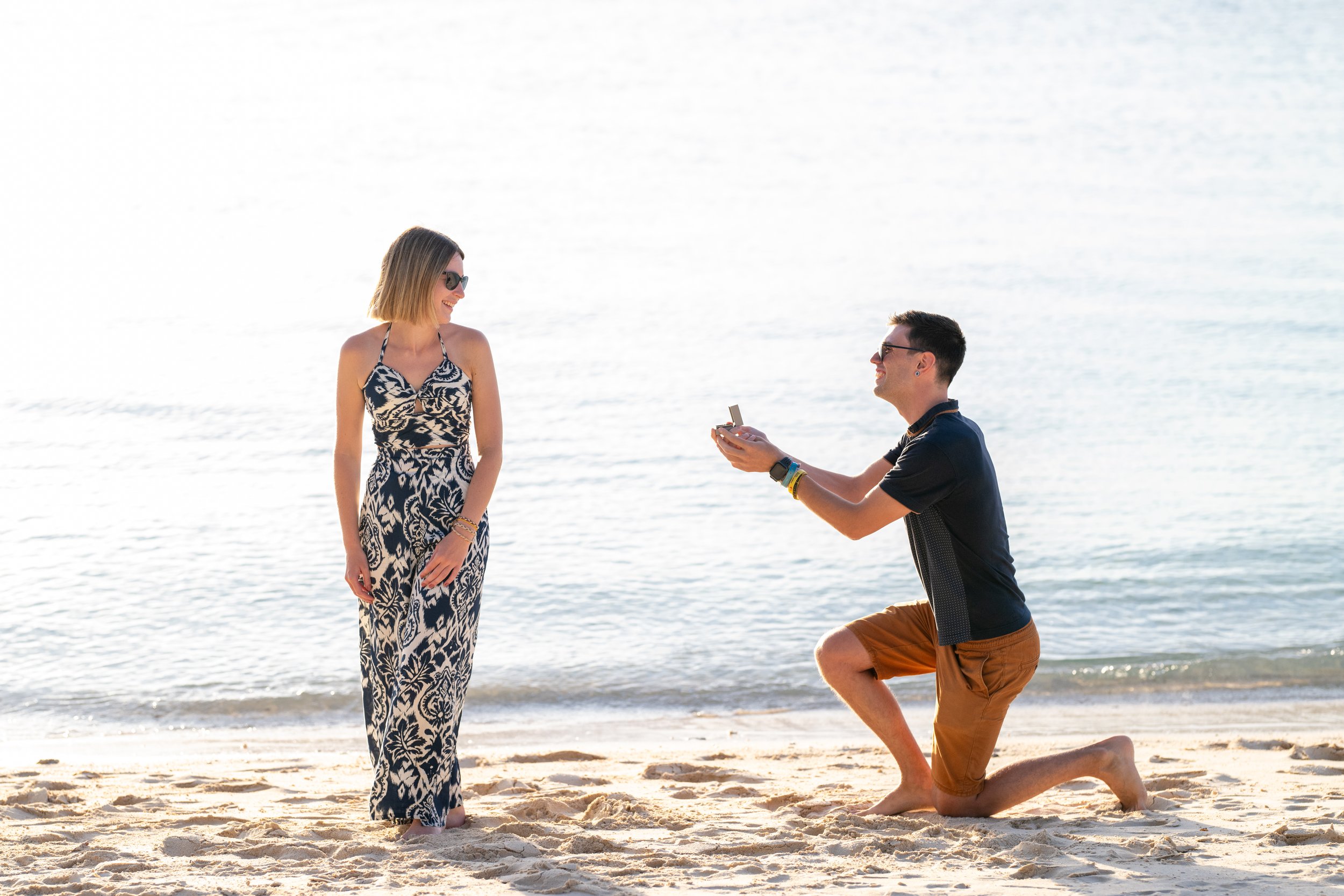 boracay beach proposal at crimson resort and spa beach