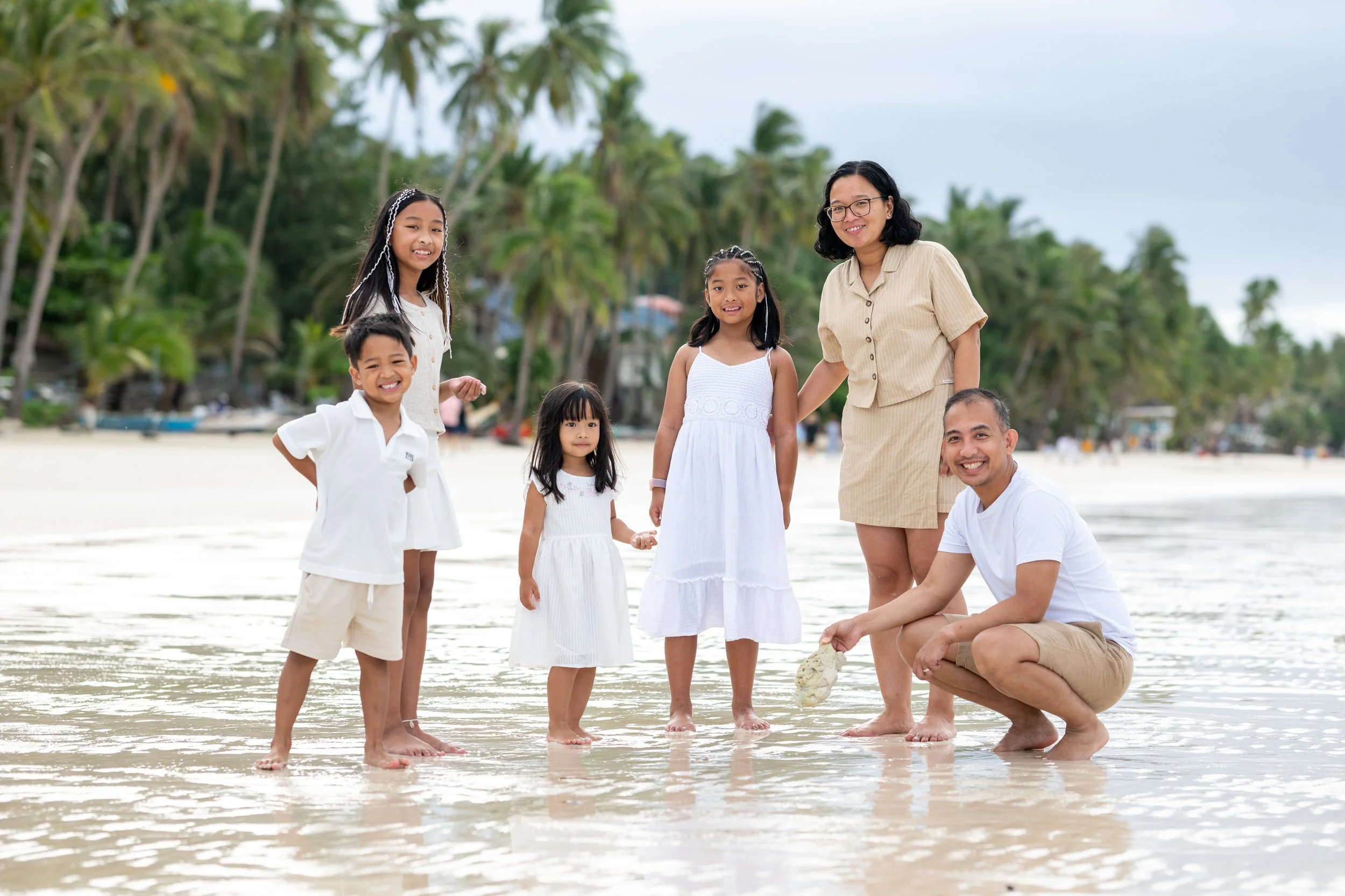 Boracay Photographer - Casual Family Portraits by the beach, White Beach Boracay