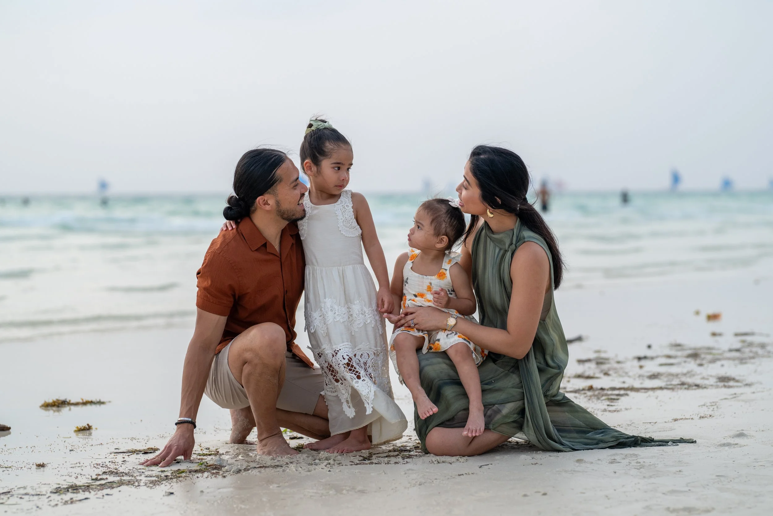 Boracay Photographer - Casual Family Portraits by the beach, Discovery Shores Boracay, White Beach