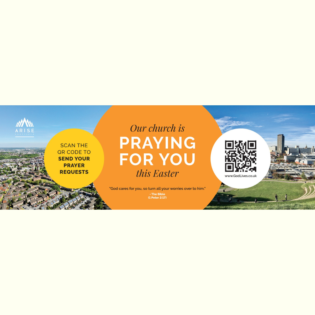 Easter Church Banner - Our Church is Praying for You