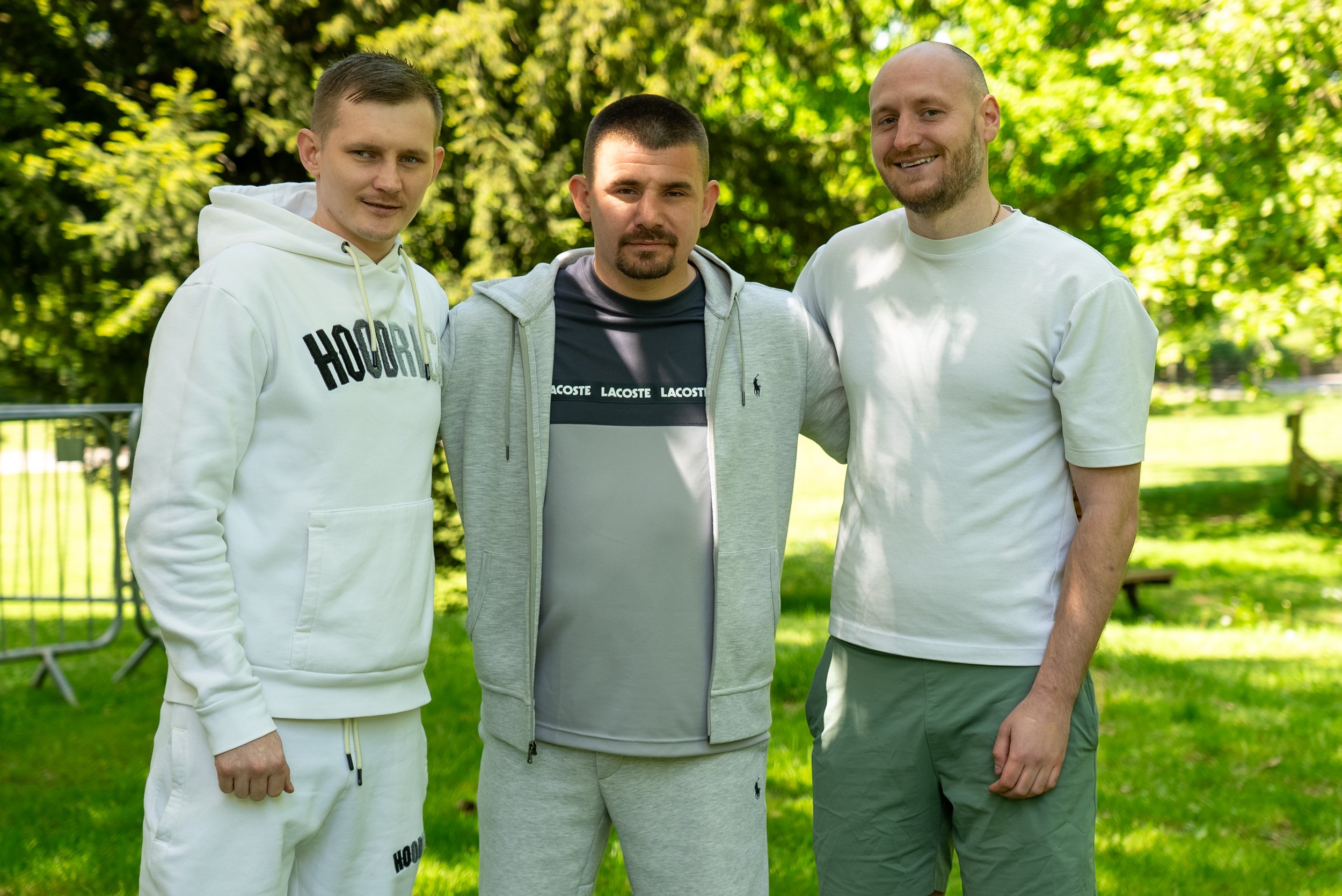 Joel, Jack and Saul at Kenward Trust, now in recovery from ketamine addiction