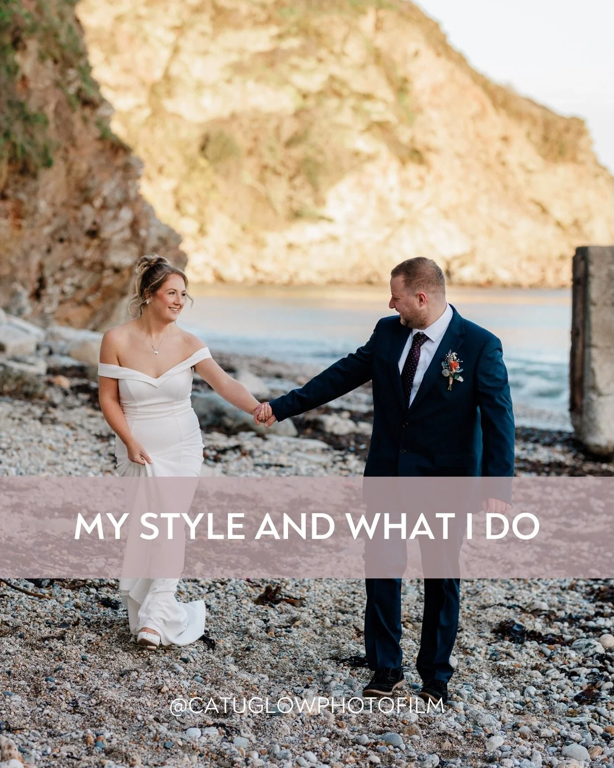 Hi! I&rsquo;m Cat &ndash; a natural, relaxed, nature-infused wedding photographer &amp; videographer located in the heart of Cornwall.

Here&rsquo;s a little bit about my style and what I do.

🌻 My approach is natural and relaxed, capturing moments 