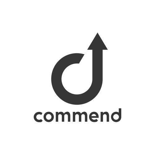 Commend UK logo - partner of Cosmonavt - a design and animation studio in Sofia.