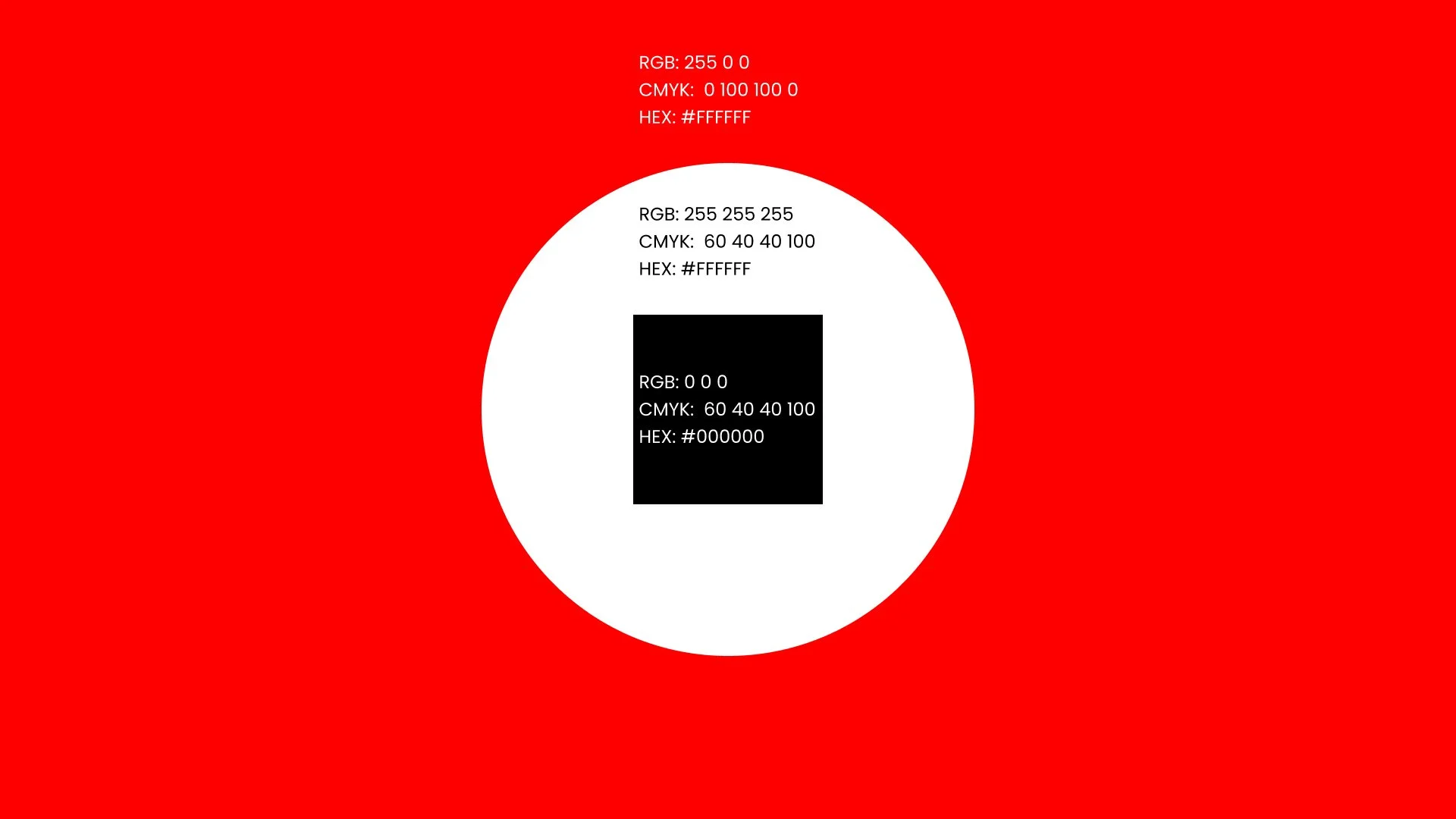 The primary colors of the Nazi design dictatorship