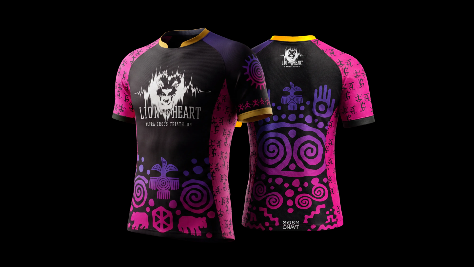 Lion Heart (Лъвско сърце)'s t-shirt front and back for the 2023 edition dubbed "Primal".