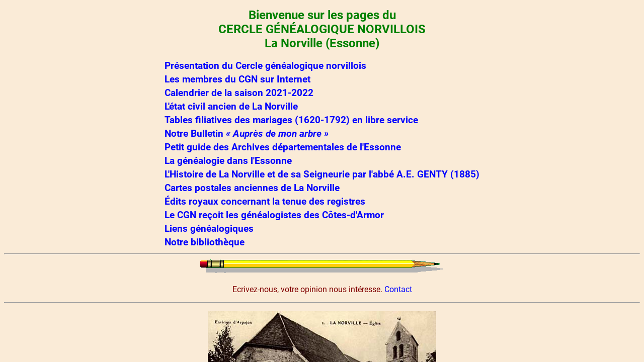 Cercle Généalogique Norvillois