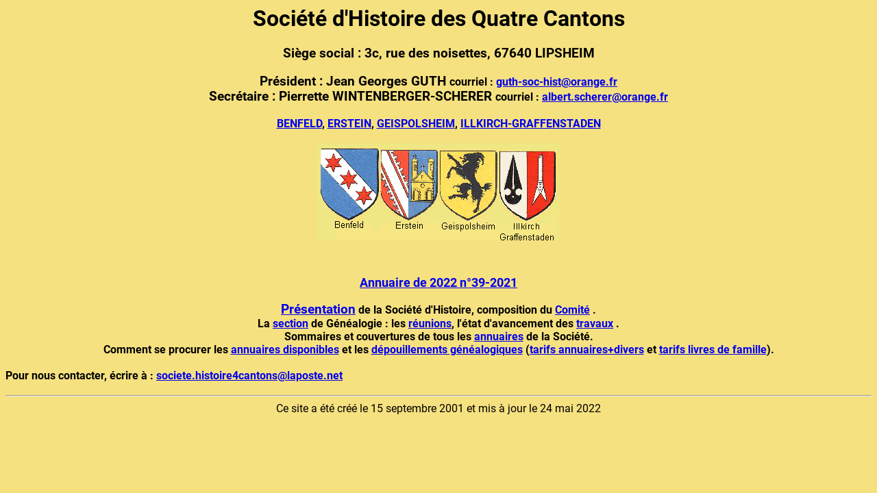 Société d'Histoire des Quatre Cantons
