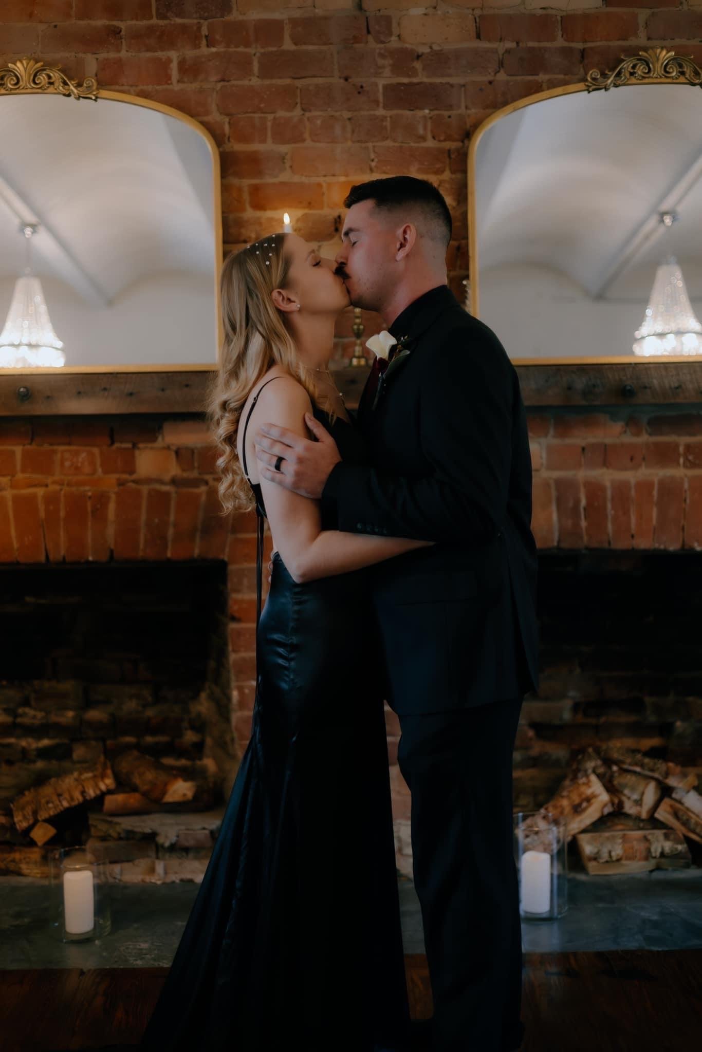 The Historic Dallas Jail Real Wedding James and Danielle First Kiss.JPG