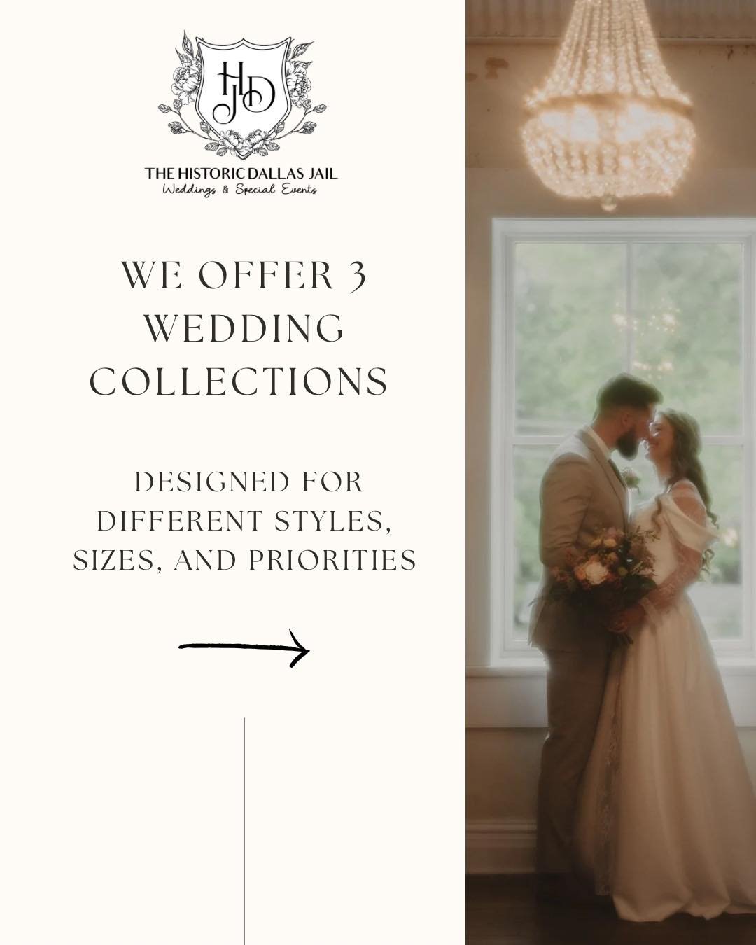 Every couple wants something a little different&mdash;and your wedding should reflect that 🤍

Whether you&rsquo;re looking for a fully curated experience, a flexible full wedding day, or something intimate and simplified, we&rsquo;ve created options