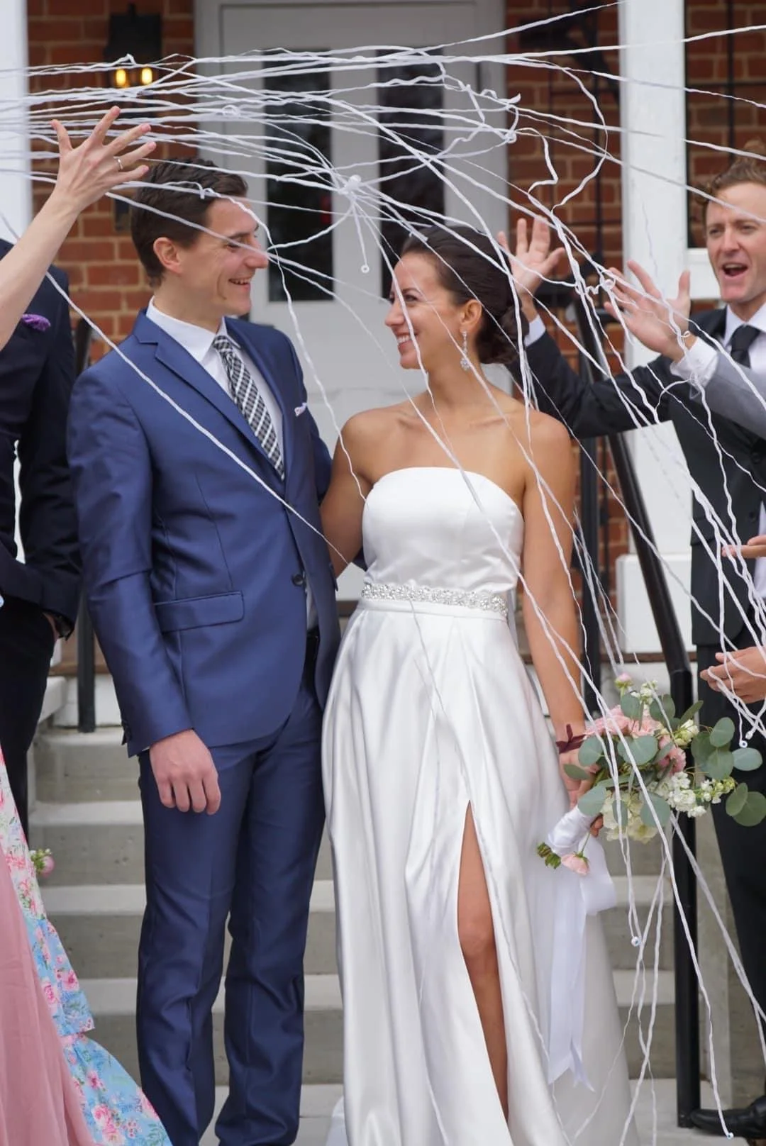 The Historic Dallas Jail Real Couple Grand Exit Streamers.JPG