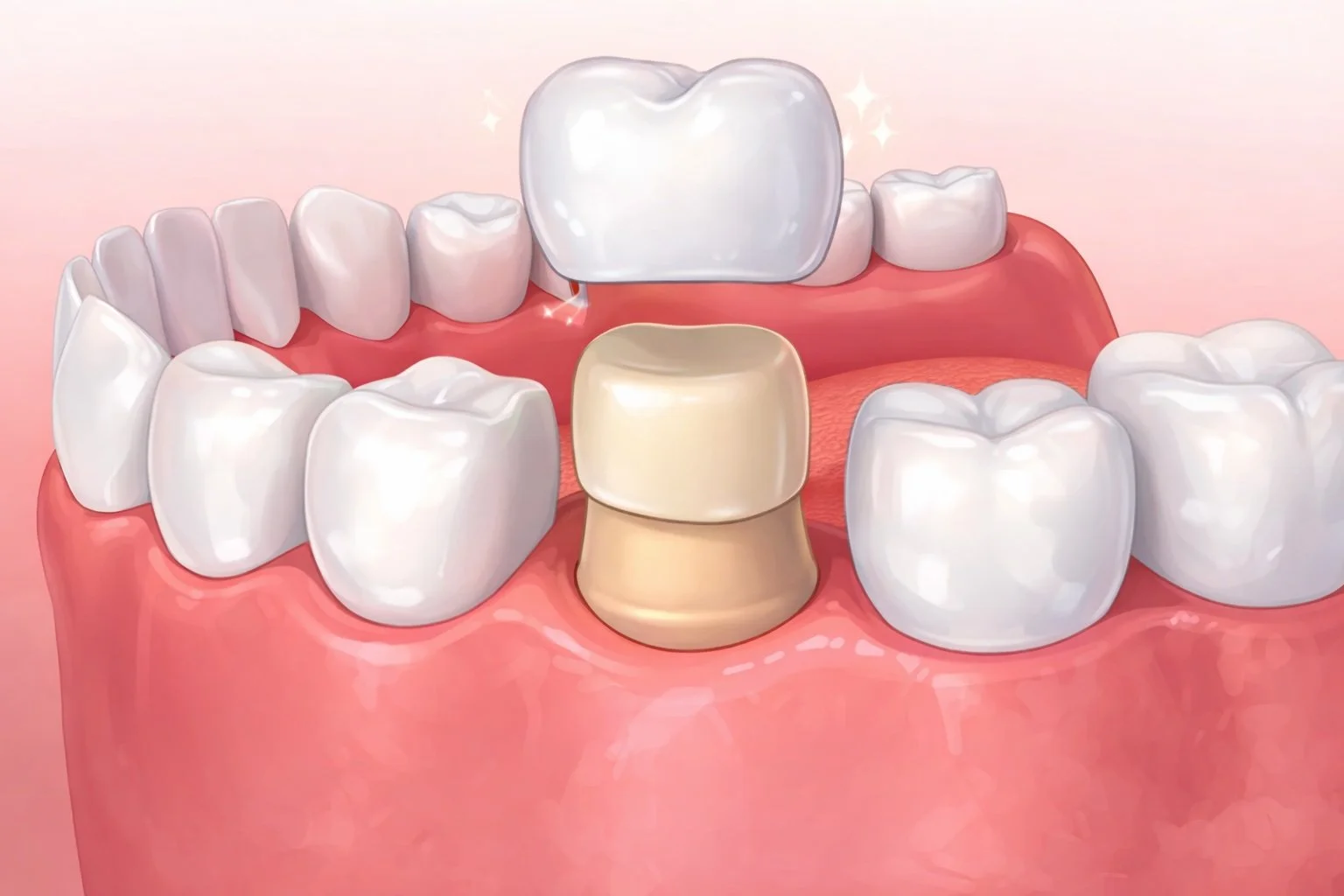 Krone på tann – forskjellen fra fylling og implantat