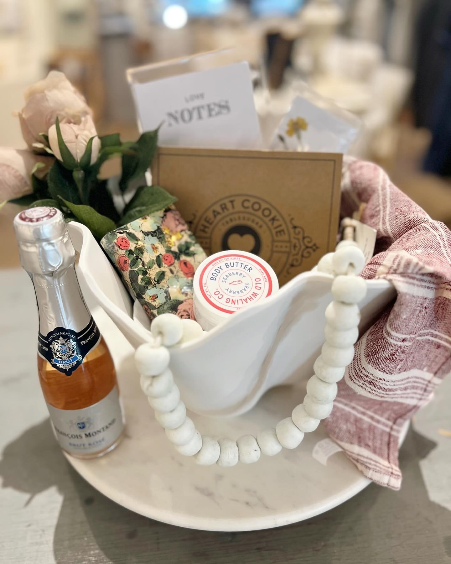 [ M O T H E R ]  honor your sweet ladies with a special Coastal Fog basket. Message, email or call us with the price range, a few details about what she likes and any other special requests. We will artfully arrange and wrap it. It can be mailed, pic