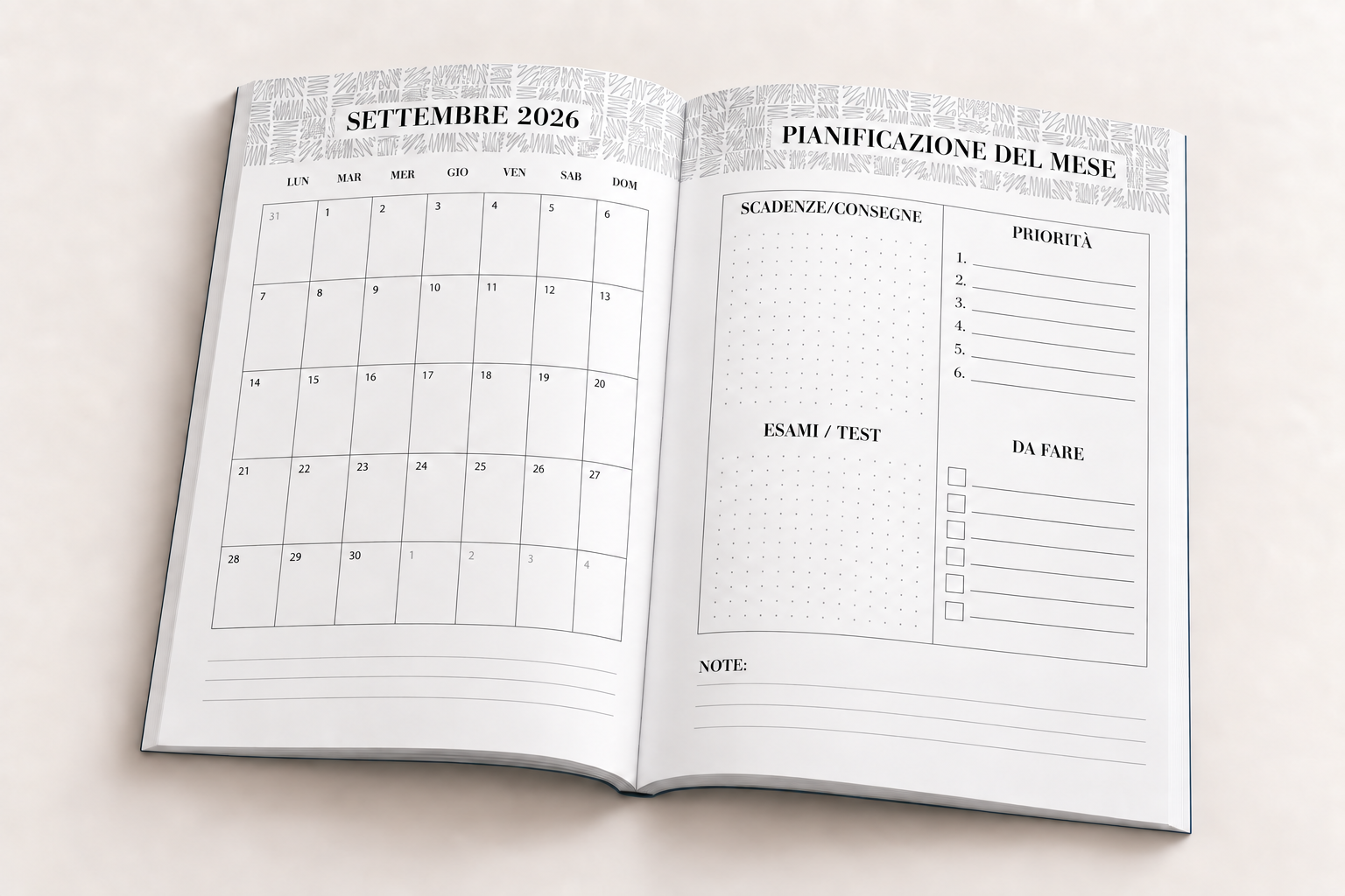Planner mensile