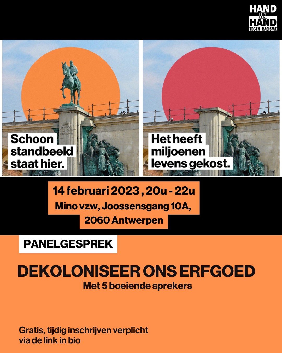PANEL CONVERSATION: DECOLONIZE OUR HERITAGE, by Hand in Hand tegen racisme