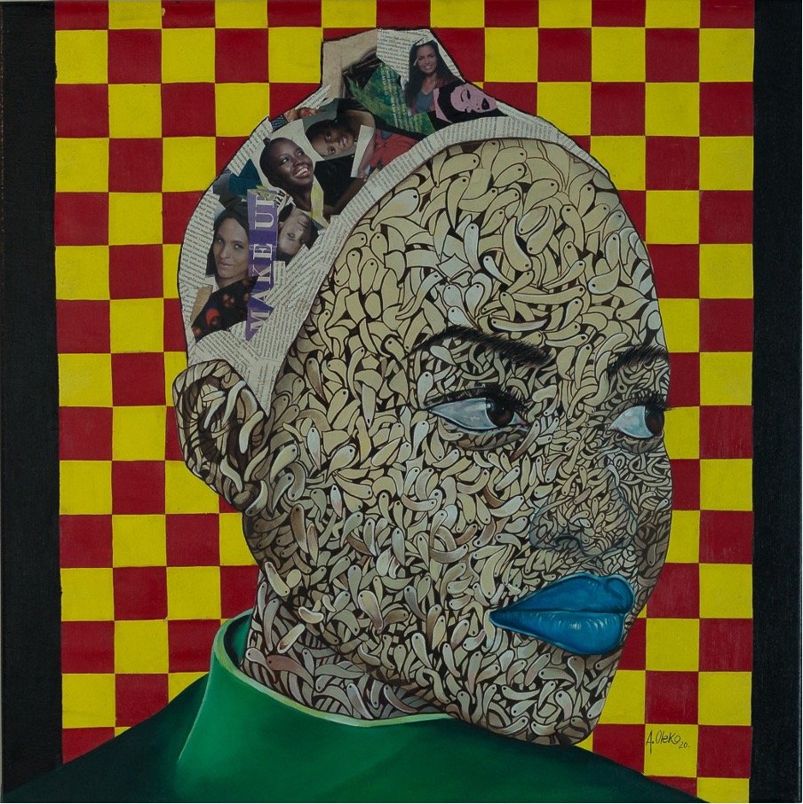 Arnold Oleko
THE LOOK, 2020
Acrylic on canvas, 80 x 80 cm