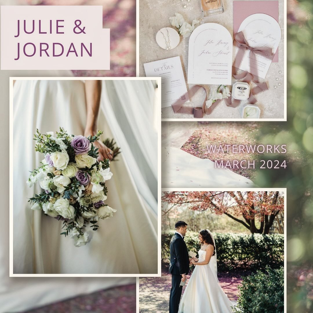 Both nature and love were blooming for Julie &amp; Jordan during their enchanting wedding. The falling early spring flowers perfectly enhanced their delicate and charming floral palette 🌸🎨

A truly magical wedding at Water Works 💍