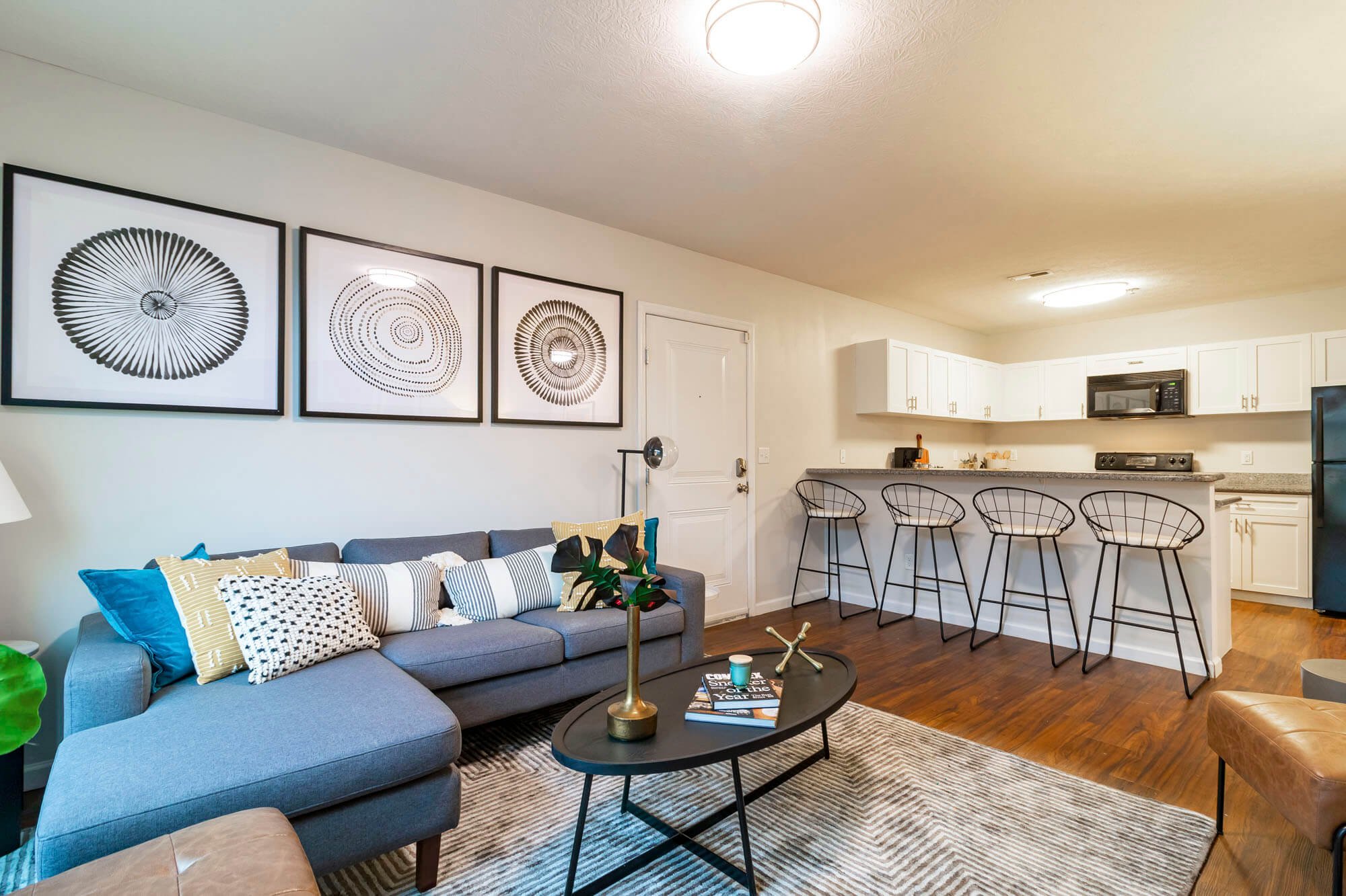East Village Apartments | Living Room | Kitchen