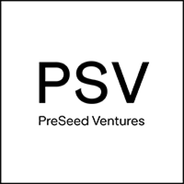 Logo for PreSeed Ventures featuring the initials 'PSV' with the full name underneath.