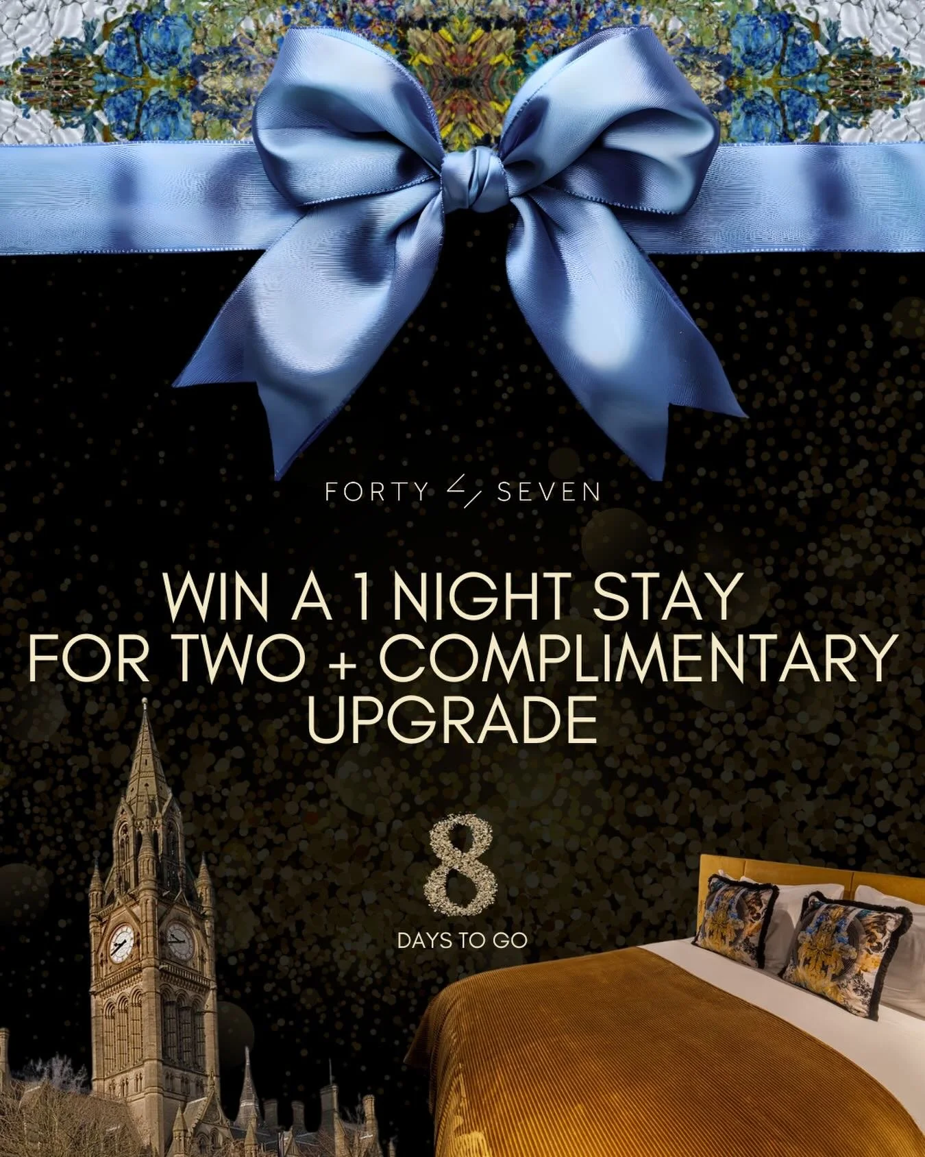 🎁 GIVEAWAY TIME 🎁 With only 8 days to go until Christmas, we&rsquo;re feeling extra generous&hellip;

Win a 1-night stay for two at Forty Seven + a complimentary upgrade. The perfect festive city escape 🎄📍

For your chance to win, simply👇
💙 Lik