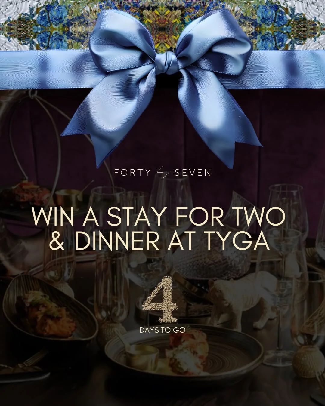 Only 4 days to go until Christmas and this one&rsquo;s BIG! 🎁

Win the ultimate festive treat:✨ A stay for two at Forty Seven + dinner at @tyga_manchester ✨

Think luxe rooms, incredible food and a proper city-night escape 🛏️🍽️

For your chance to