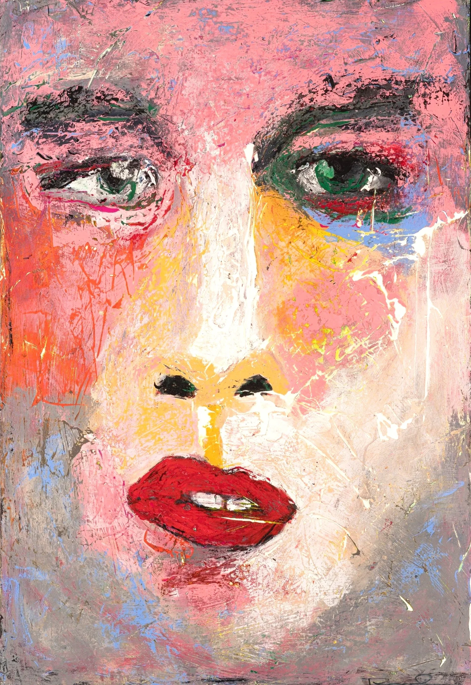 Surrender, 2021, Acrylic on panel, 36 x 24, Framed-SOLD