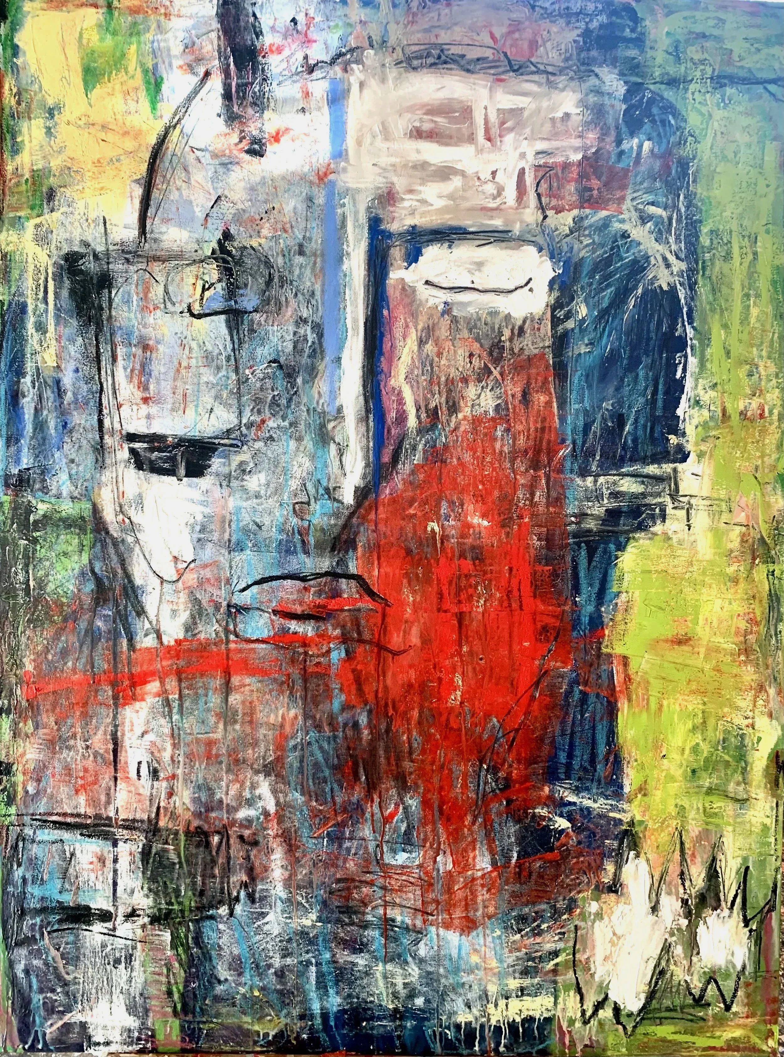 See Me, 2024, Acrylic on canvas, 48 x 36-SOLD