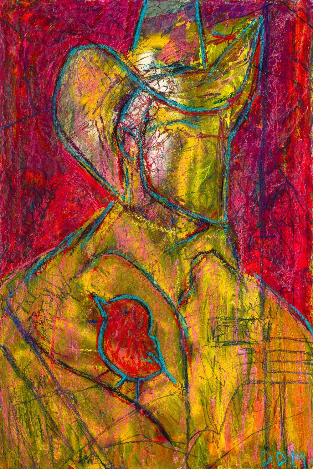 Starman, 2026, Acrylic on panel, 36 x 24, Framed