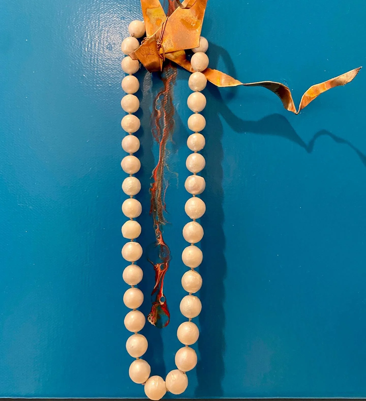 Well&hellip;.these are going to be tough to sell as I love them so dearly.  Baroque Freshwater Pearls on Knotted Gray Silk Sterling Silver Hook Clasp 17.5&rdquo; Necklace. GORGEOUS. #10Metal #10M #10Metal.com #pearlgirl #everydayjewelry #omg