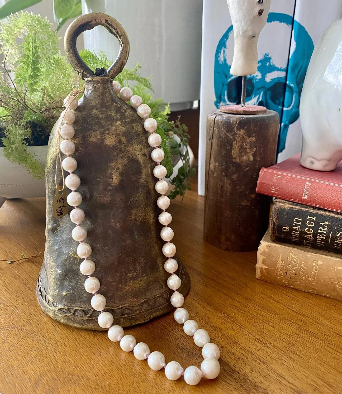 Some people think pearls are a snooze. I am not one of those people. These right here are Baroque Pearls on Rose Colored Knotted Silk 18&rdquo; Necklace GF Hook Clasp. On my website today!! #pearlgirl #10Metal #10Metal.com #10M #ilovepearls #everyday