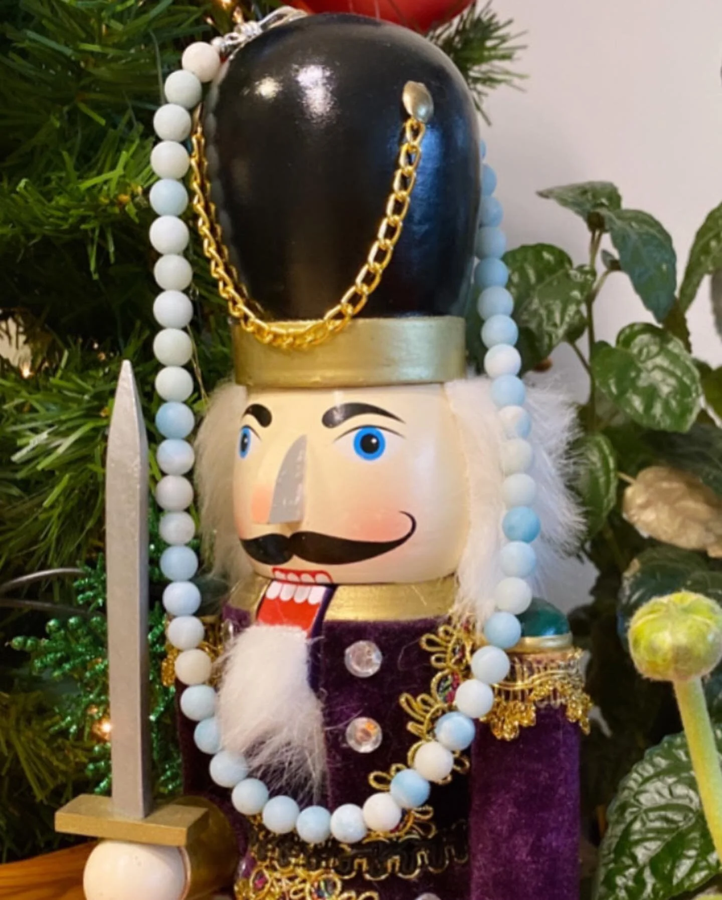 Well&hellip;.doesn&rsquo;t he look so dapper in his Amazonite?! Matte Amazonite T-Shirt Necklace Sterling Silver Hook Clasp 17&rdquo;. #10Metal #10Metal.com #10M #matteamazonite #tshirtnecklace #nutcracker #jewelrynut