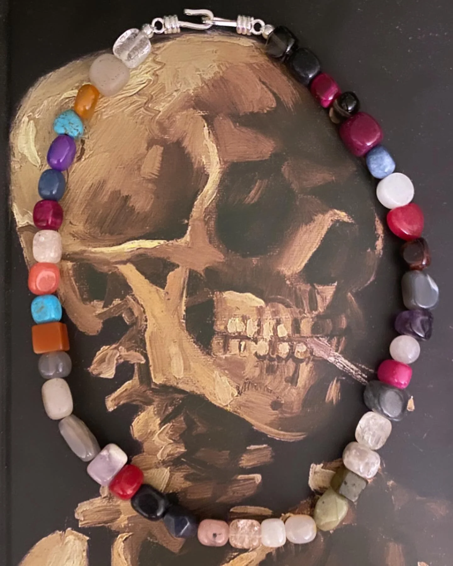 I got 2 for you today. #1 Small Mixed Stone Necklace SS Hook Clasp 17.5&rdquo;. #2 Large Mixed Stone Necklace SS Hook Clasp 18&rdquo;. #10Metal #10M #10Metal.com #beadednecklaces #chunky